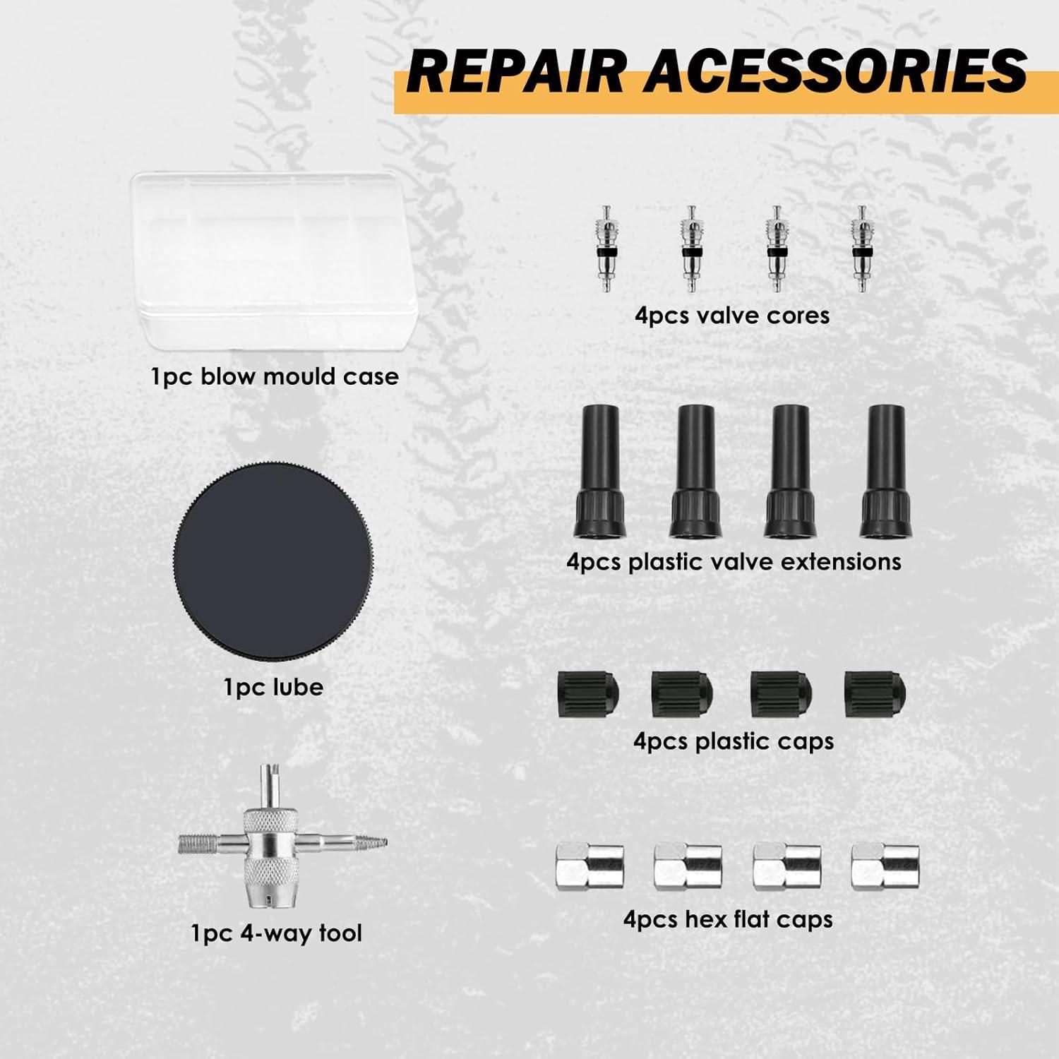 Kit de Reparación de Neumáticos BVRILA TEK 78 Piezas Universal
