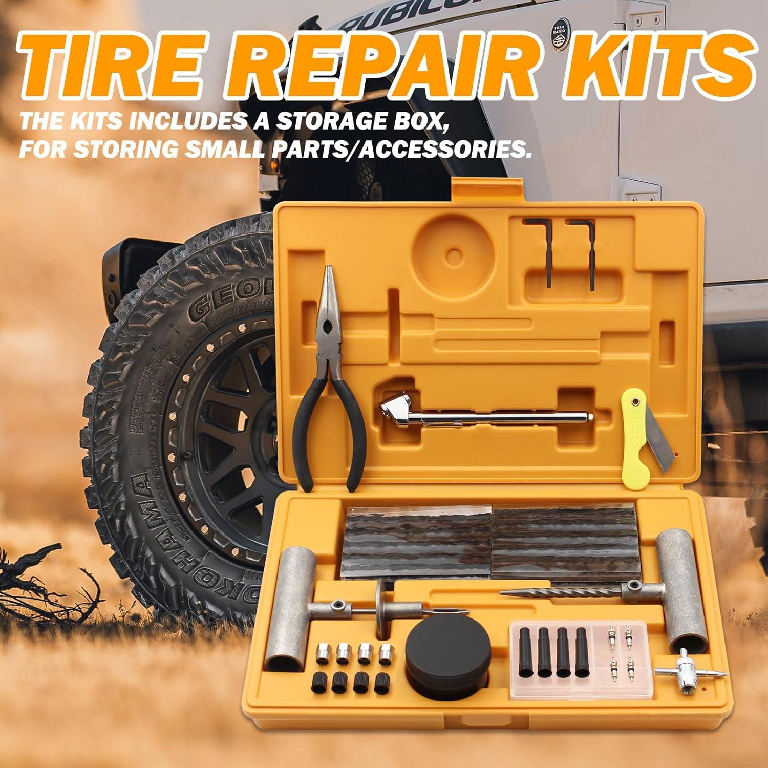 Kit de Reparación de Neumáticos BVRILA TEK 78 Piezas Universal