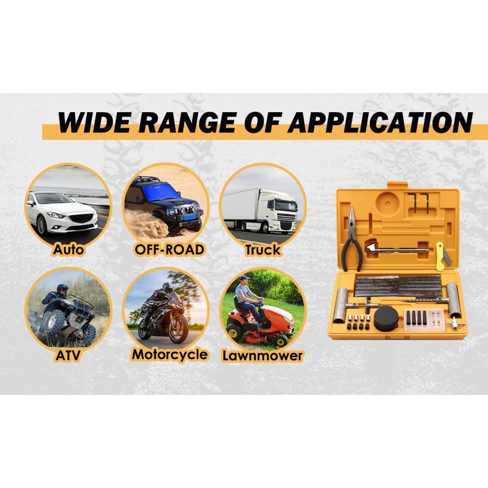 Kit de Reparación de Neumáticos BVRILA TEK 78 Piezas Universal