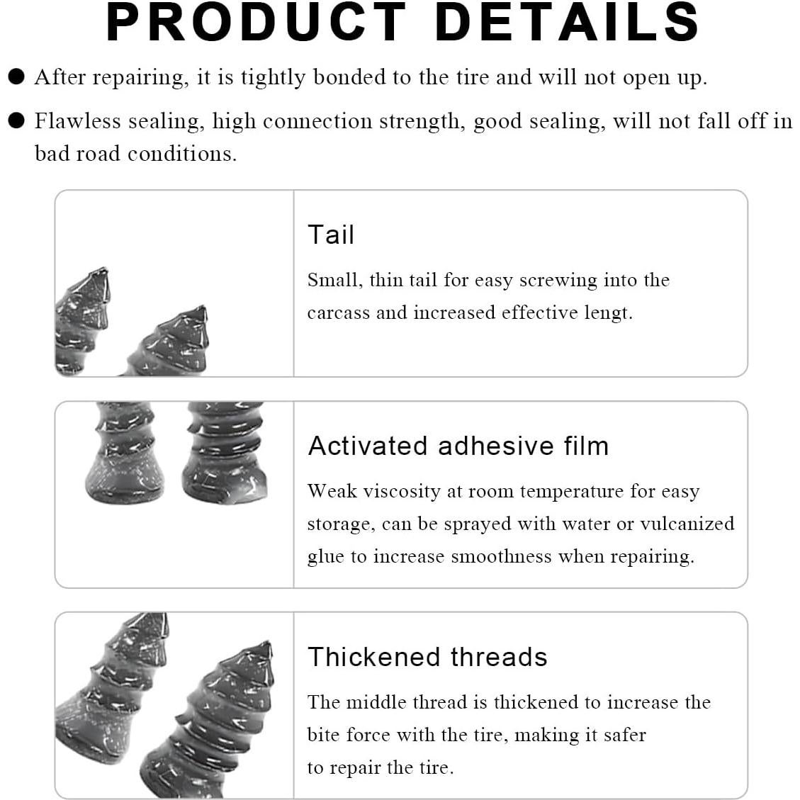 Kit de Reparación de Neumáticos SHMZK con Clavos y Destornillador