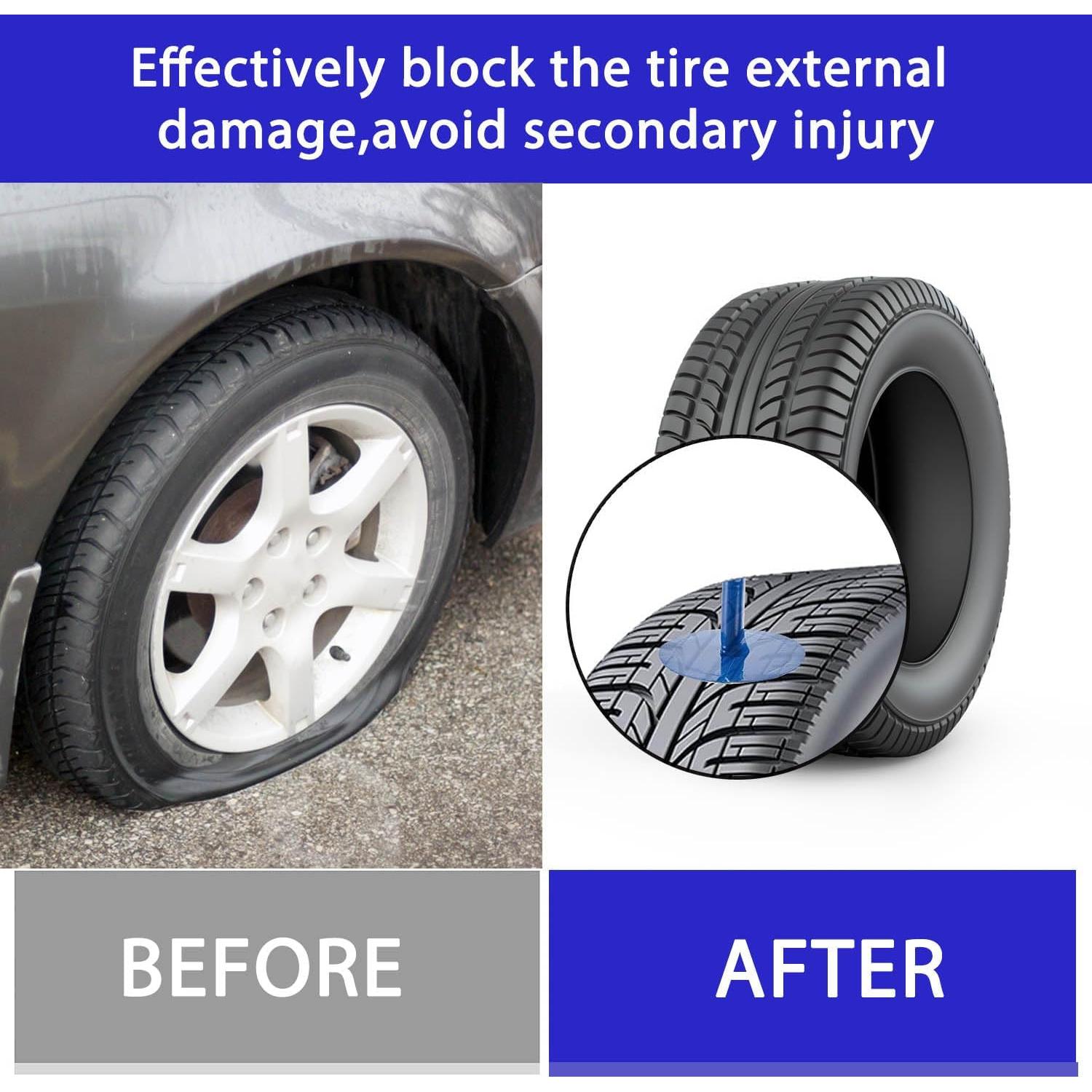 Kit de Parches de Neumáticos Z-oneMart 24 Piezas 4-6-9mm