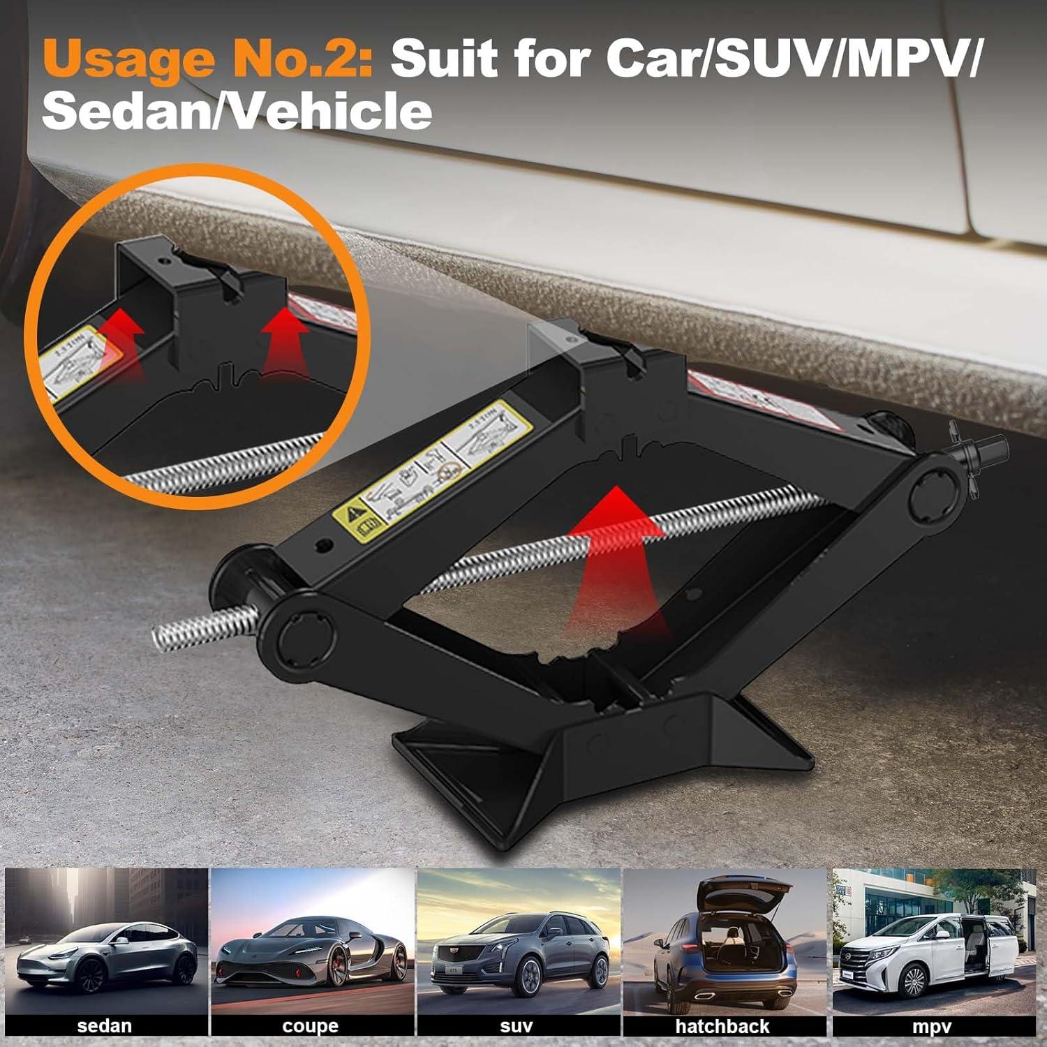 Kit de Gato de Coche 3 en 1 HEKIRISTONS 2.5 Toneladas