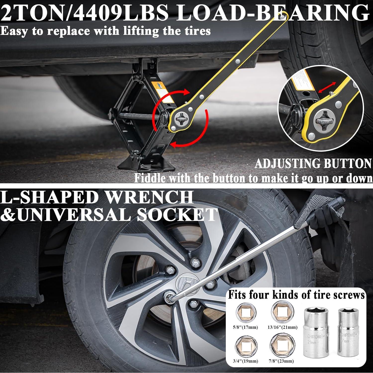 Kit de Emergencia en Carretera AUTODECO con Gato y Compresor