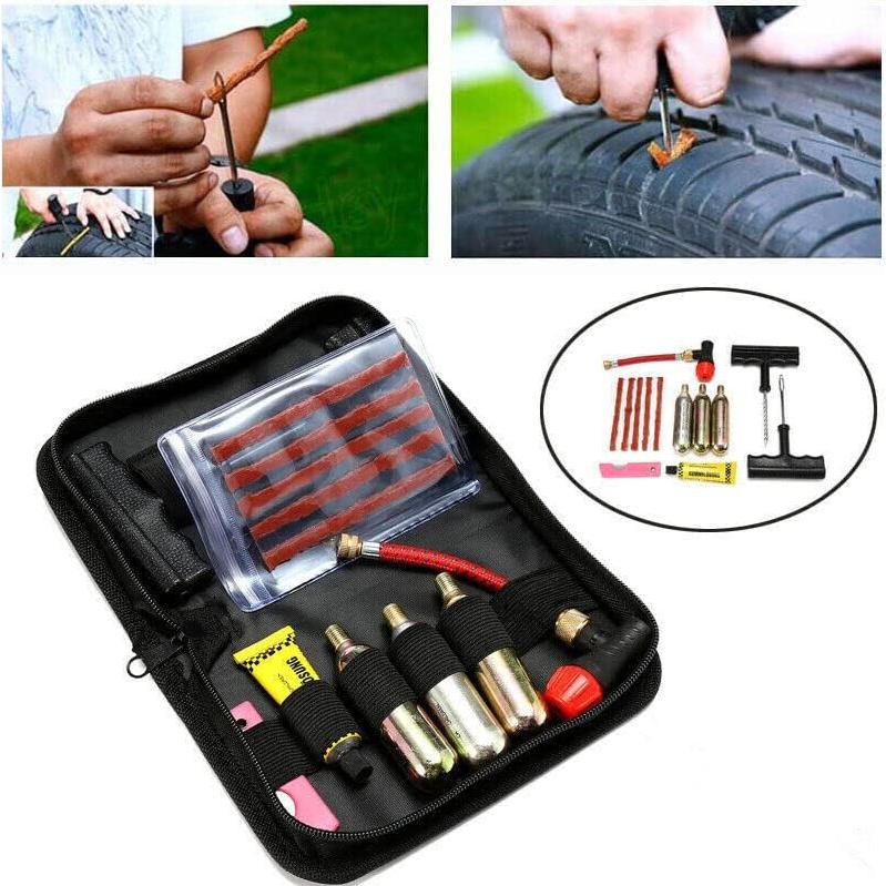 Kit de Reparación de Punciones Tubeless BKICKI para Neumáticos