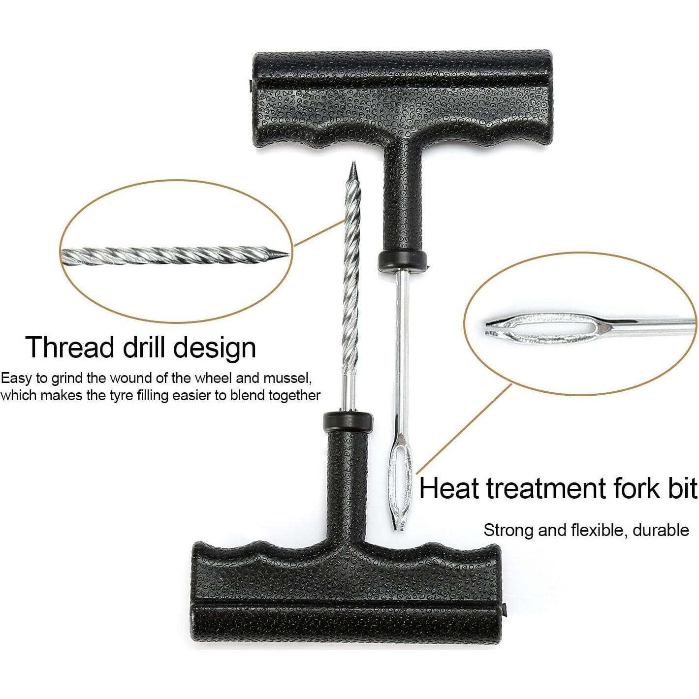 Kit de Reparación de Punciones Tubeless BKICKI para Neumáticos