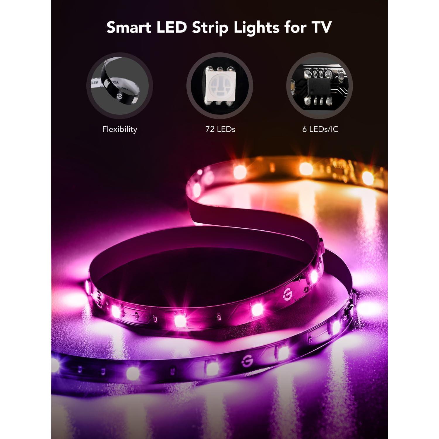 Tira de Luz LED Govee para TV 40-50" RGBIC Control App