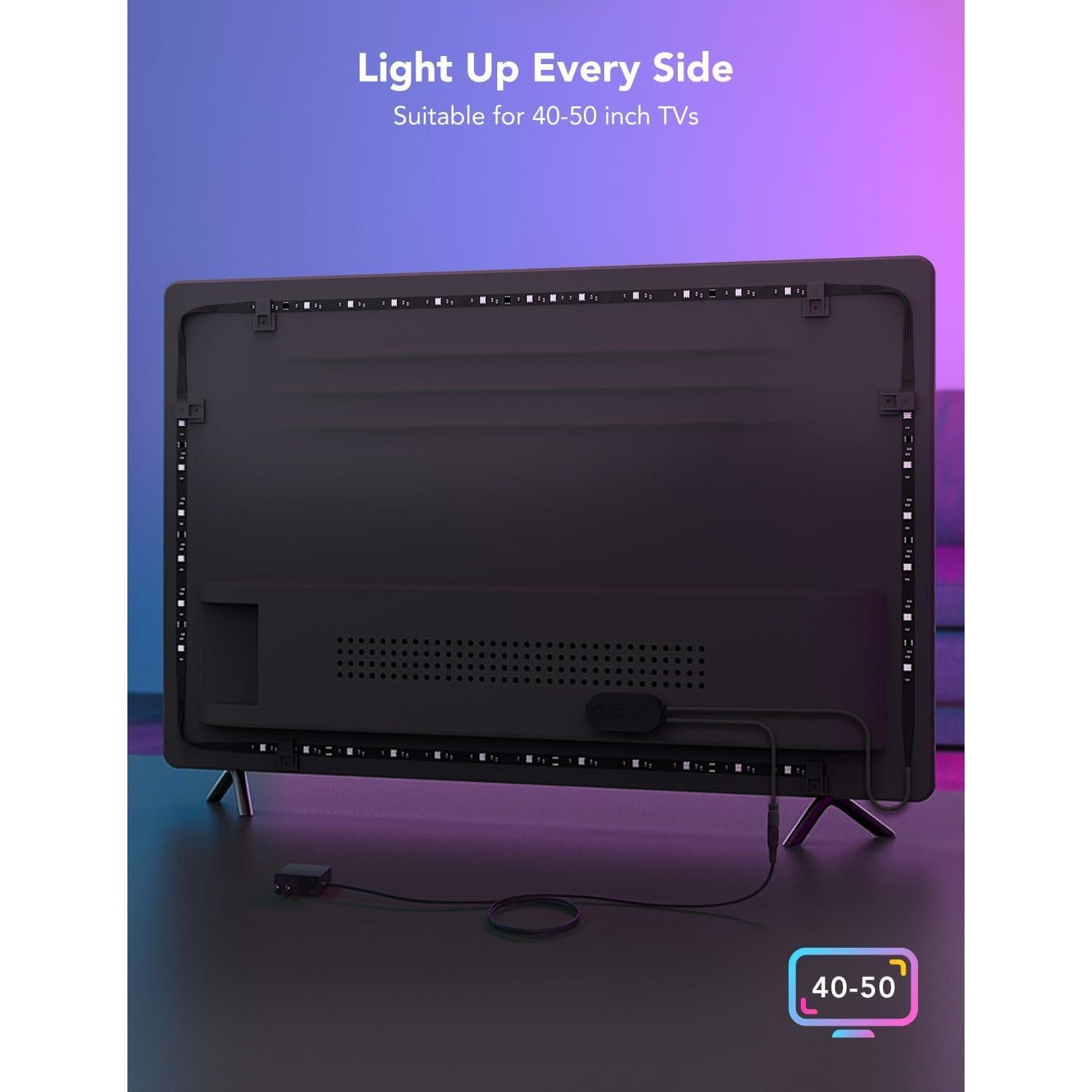 Tira de Luz LED Govee para TV 40-50" RGBIC Control App