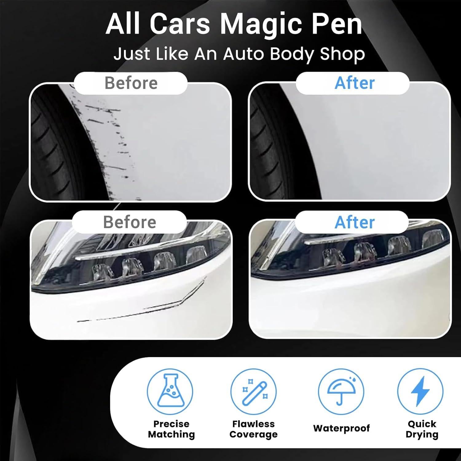 Bolígrafo Mágico Reparador de Rayones Mxvbaty 2PCS 2.65ml