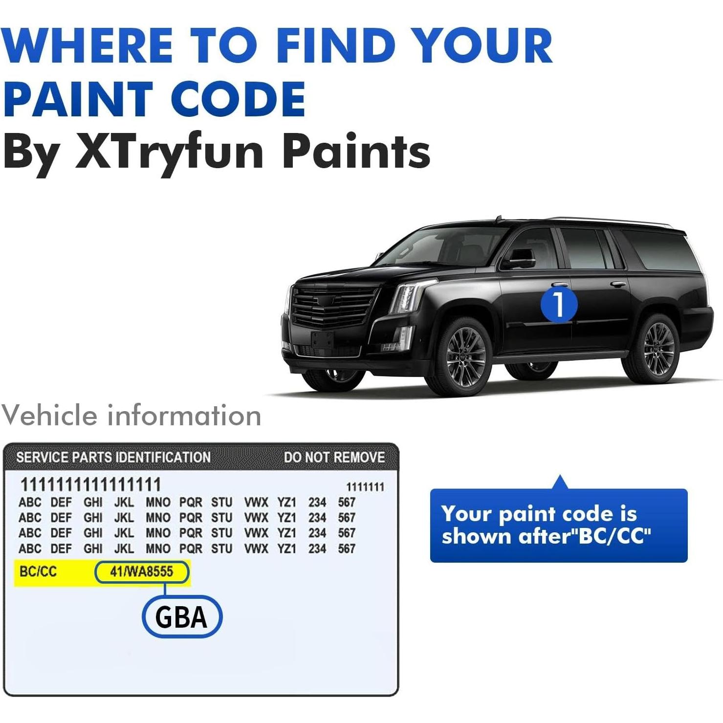 Pintura de Retoque Cadillac GLU Azul Medianoche 29.57 ml