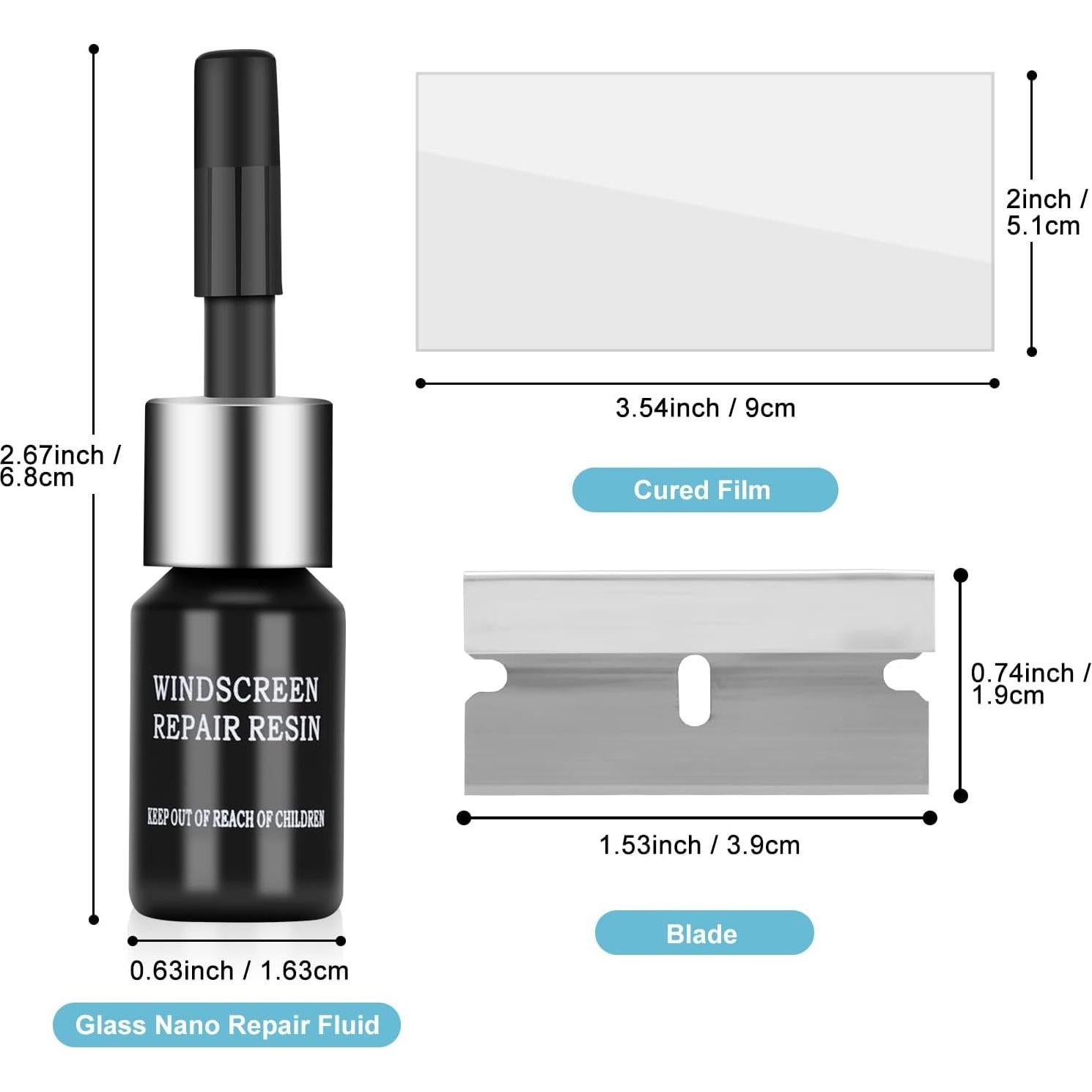 Kit de Reparación de Parabrisas Kunsia 31 ml - Chips y Grietas