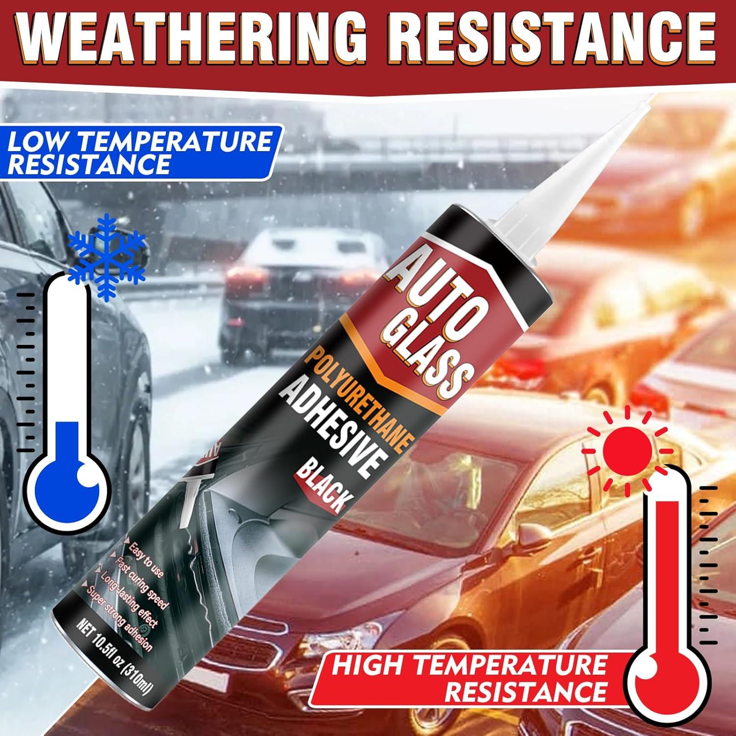 Sellador de Parabrisas Erigathe 310ml - Poliuretano Negro, Rápido