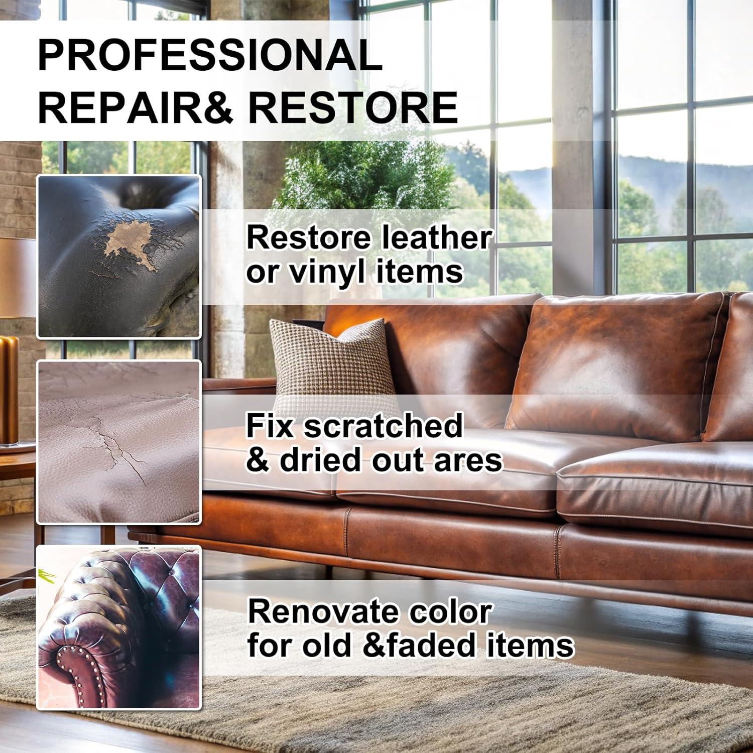 Bálsamo Restaurador de Color de Cuero JROGIF Marrón Medio 240g