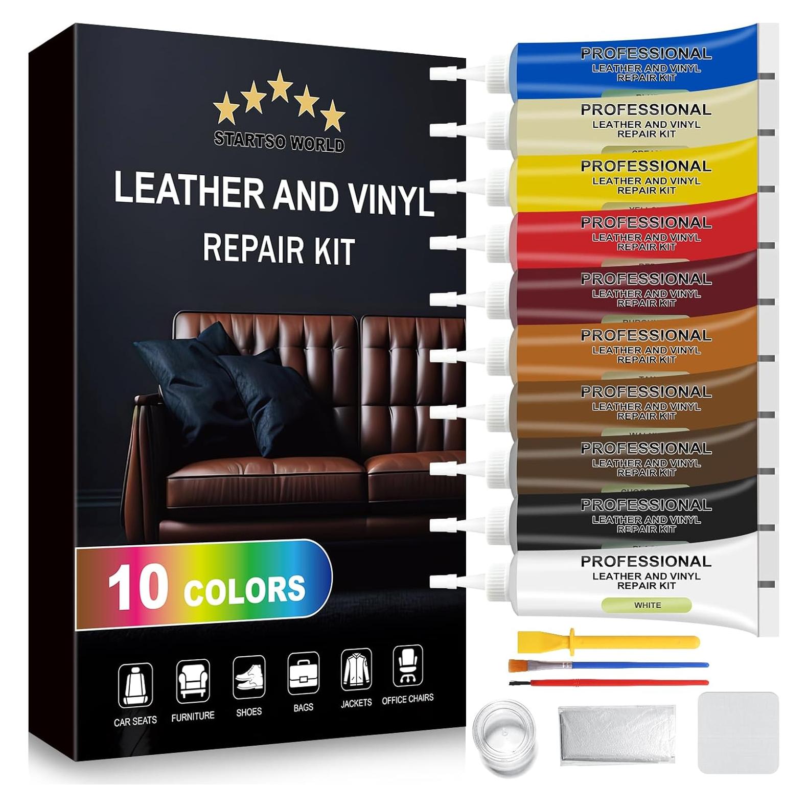 Kit de Reparación de Cuero STARTSO WORLD para Muebles 11.99x16.89cm