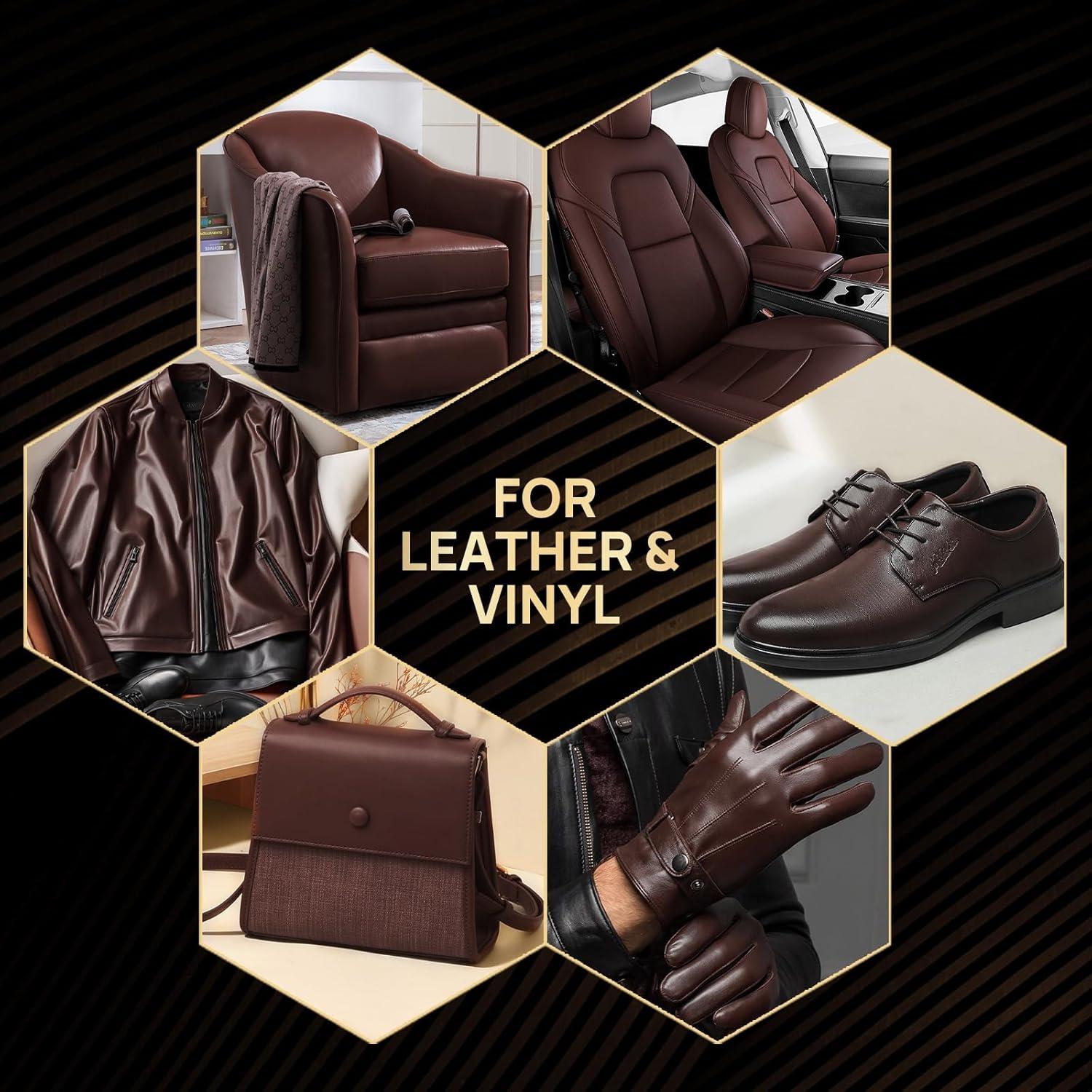 Bálsamo de Recoloración de Cuero Boncart 300g Marrón