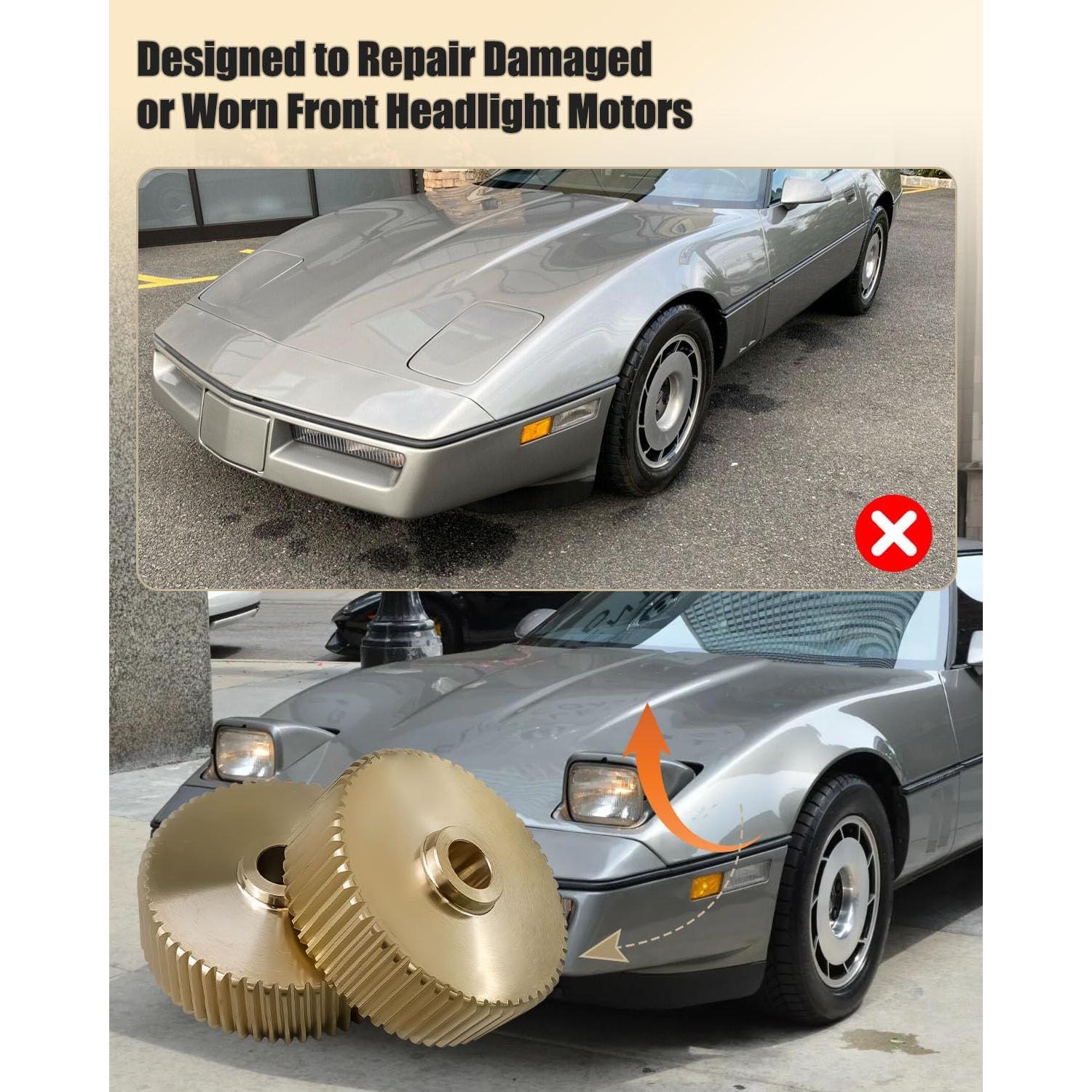 Kit de reparación motor faros Chevy Corvette 1988-1996 PNYZIK