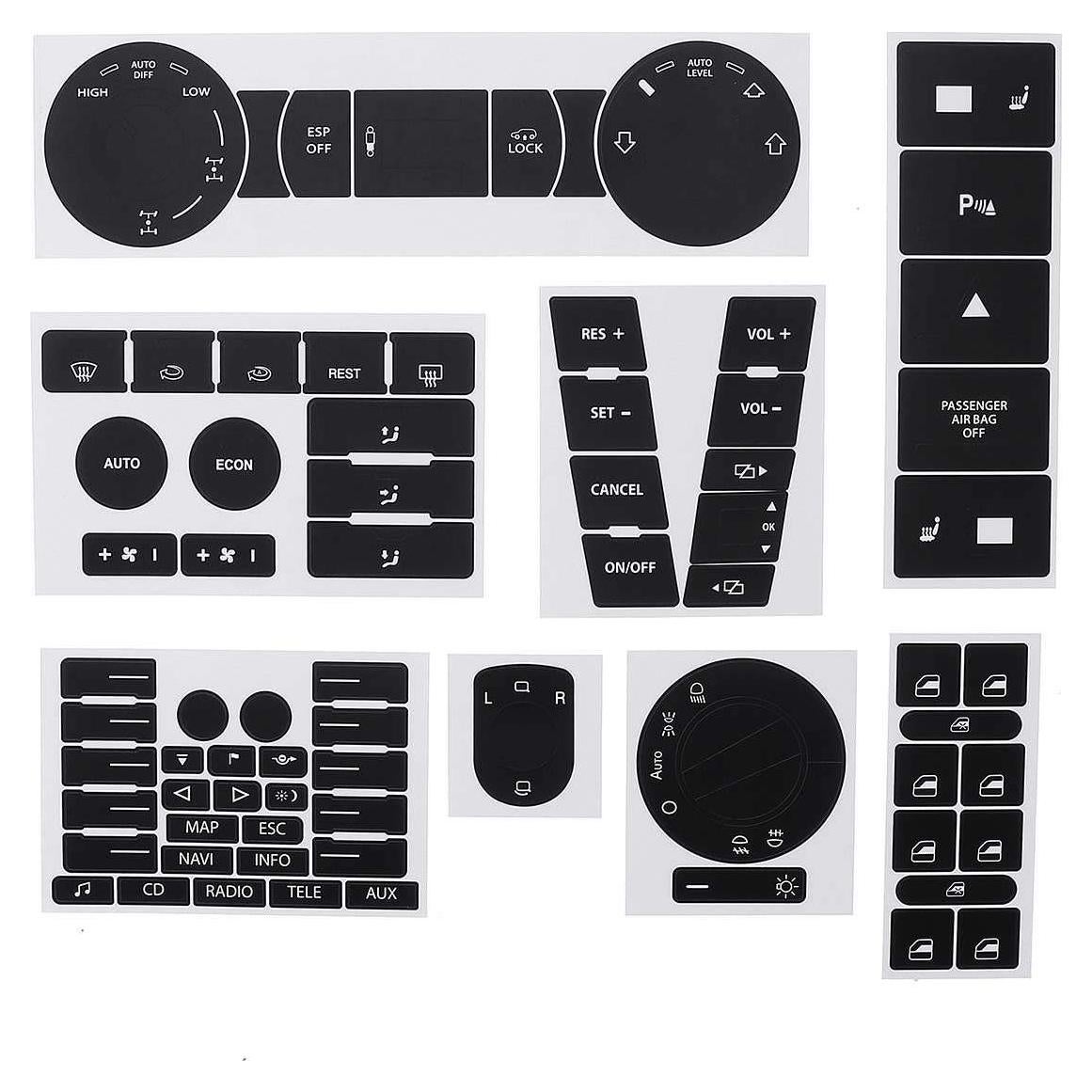 Kit de Reparación de Botones de Tablero VW Touareg 2004-2009