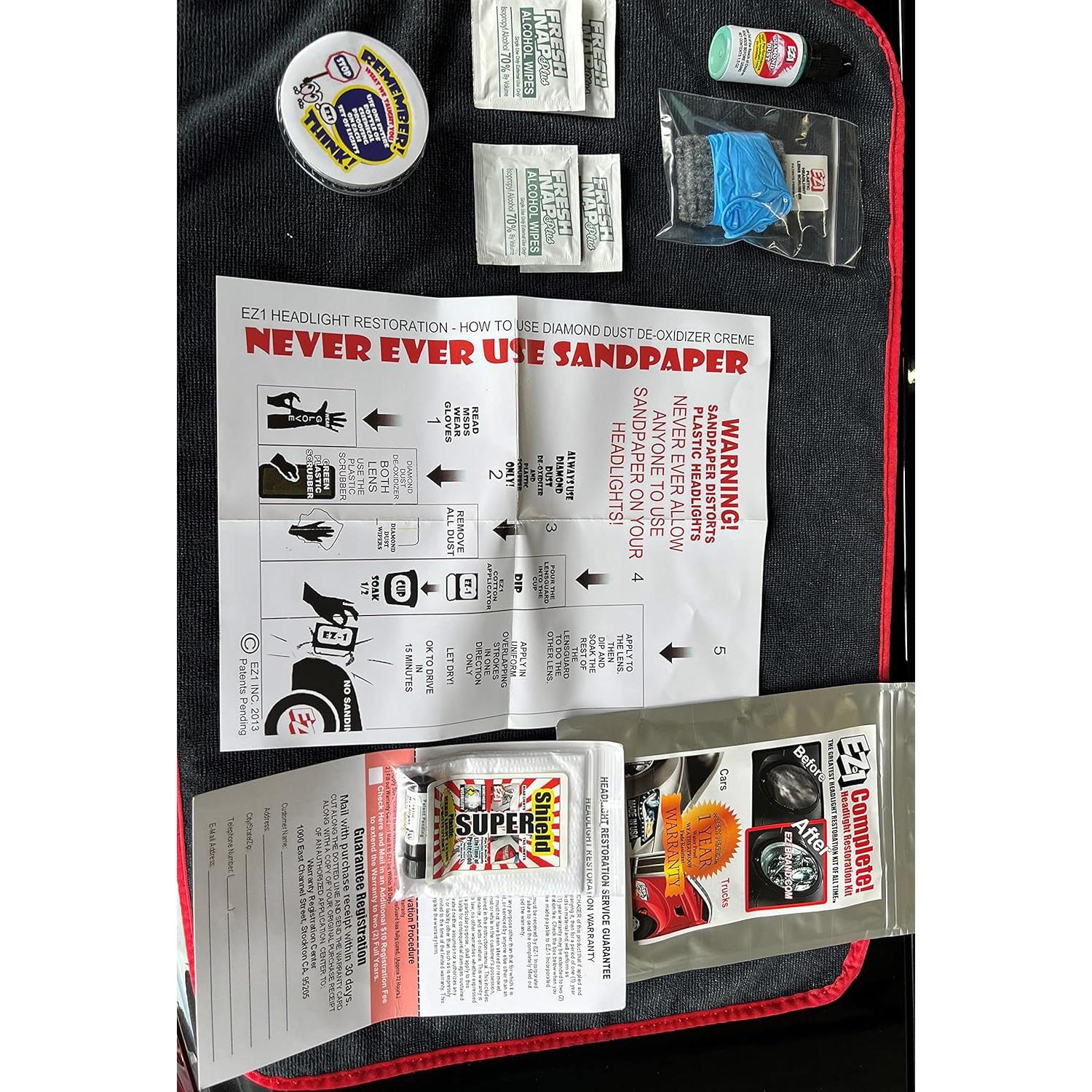 Kit de Restauración de Faros One EZ1 - Limpieza Rápida