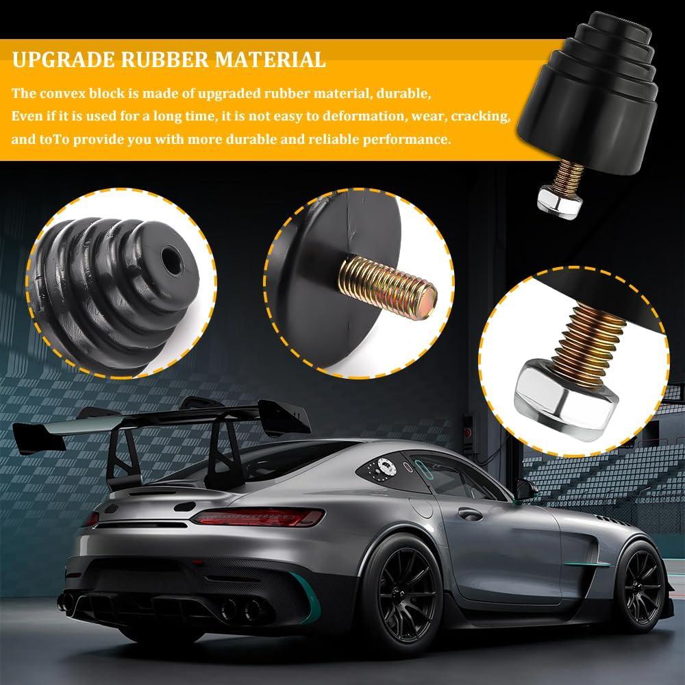 Kit de Topes de Amortiguación Universal Tecledsn - Goma Negra