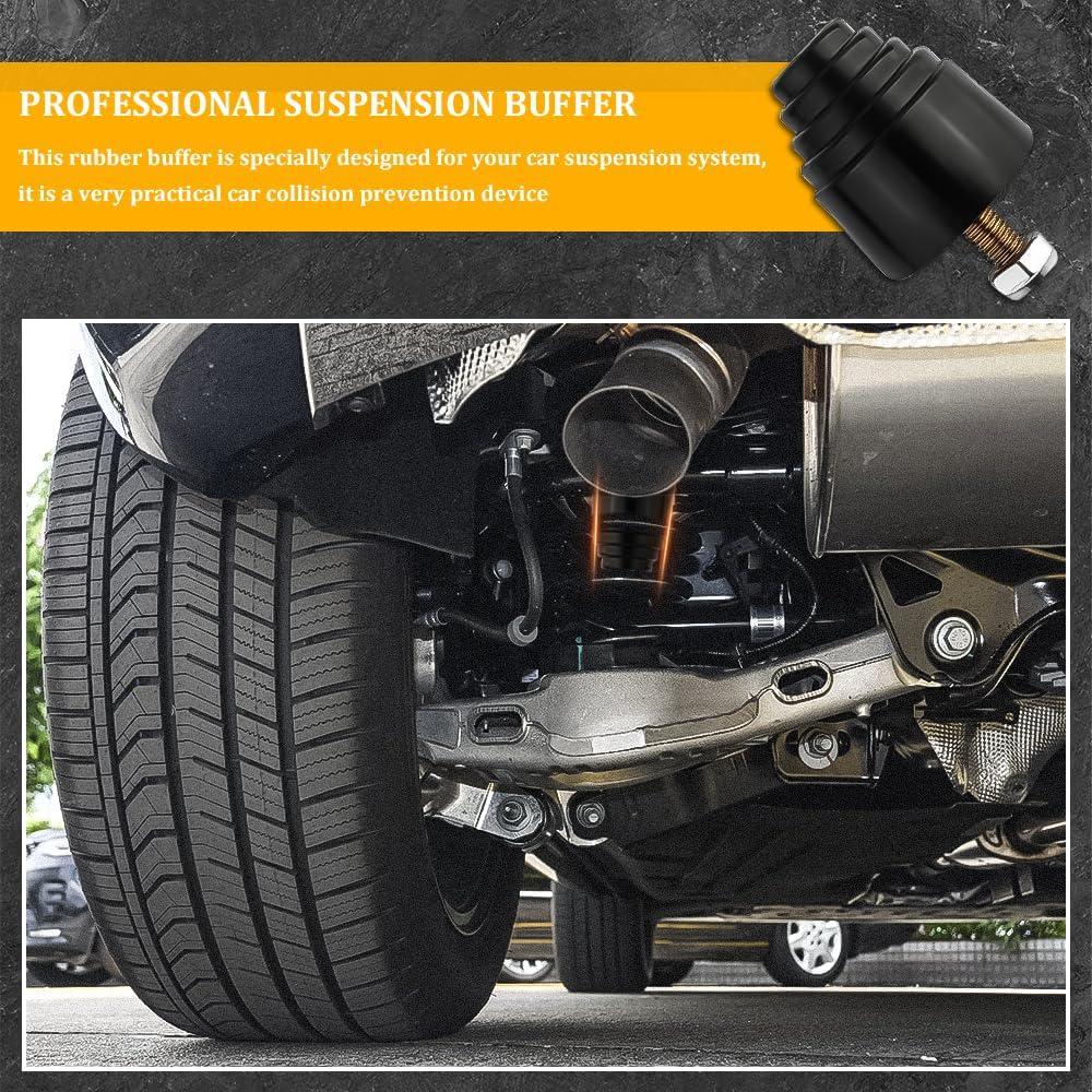 Kit de Topes de Amortiguación Universal Tecledsn - Goma Negra