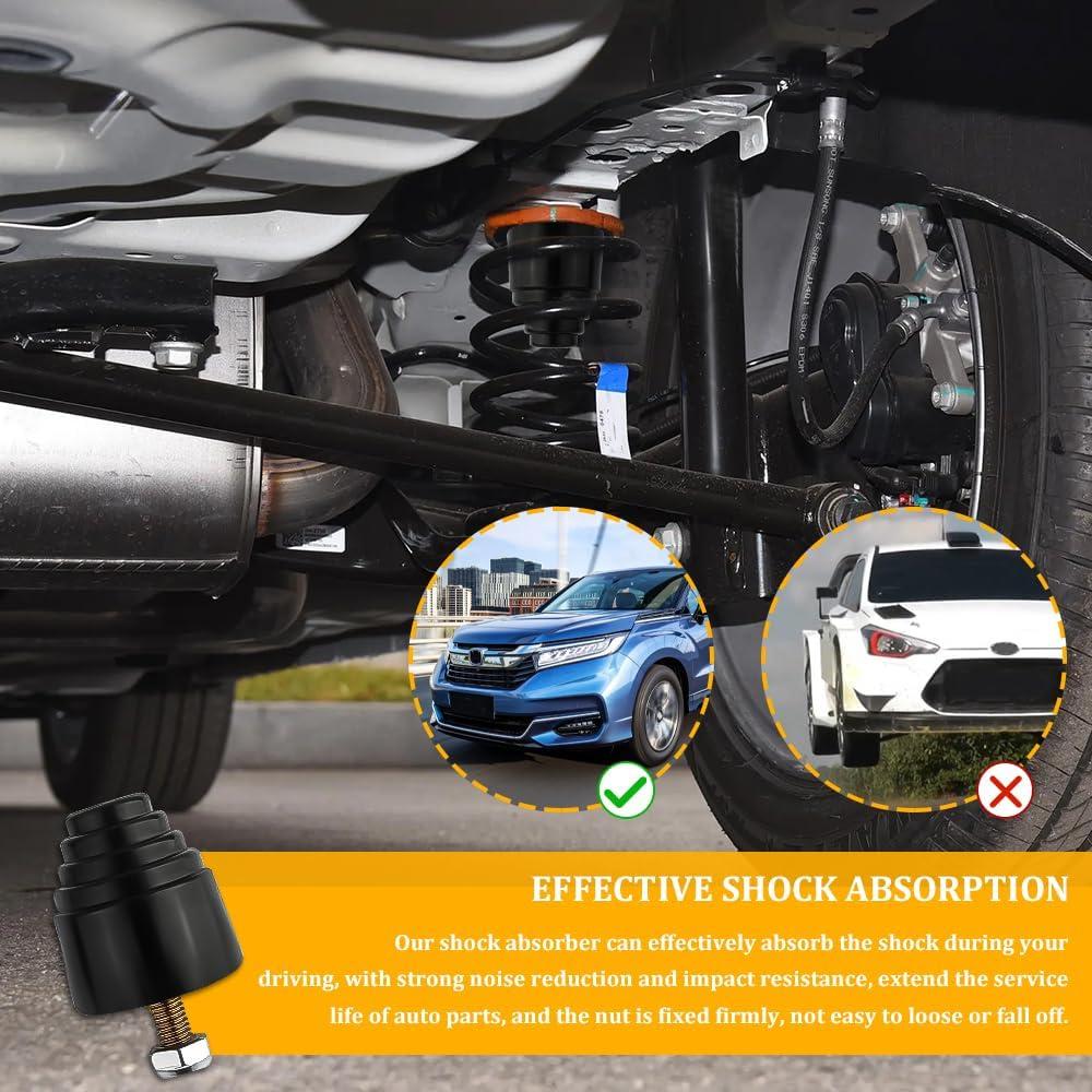 Kit de Topes de Amortiguación Universal Tecledsn - Goma Negra