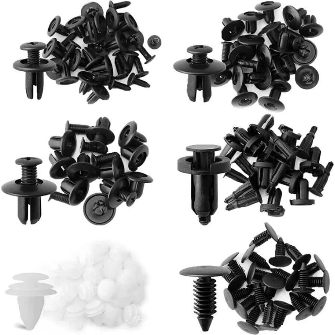 Kit de 100 Clips de Parachoques Nylon ZMSHANGMAO 6 Tamaños