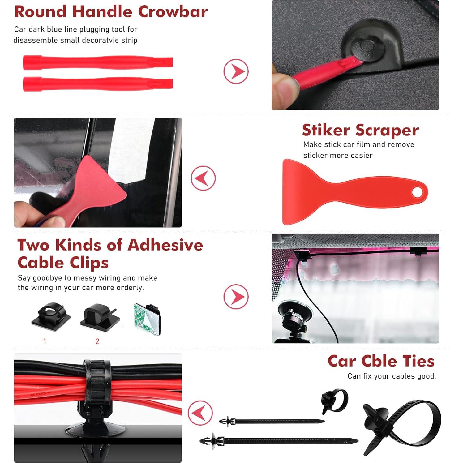 Kit de Herramientas de Remoción de Molduras GLK 248pcs