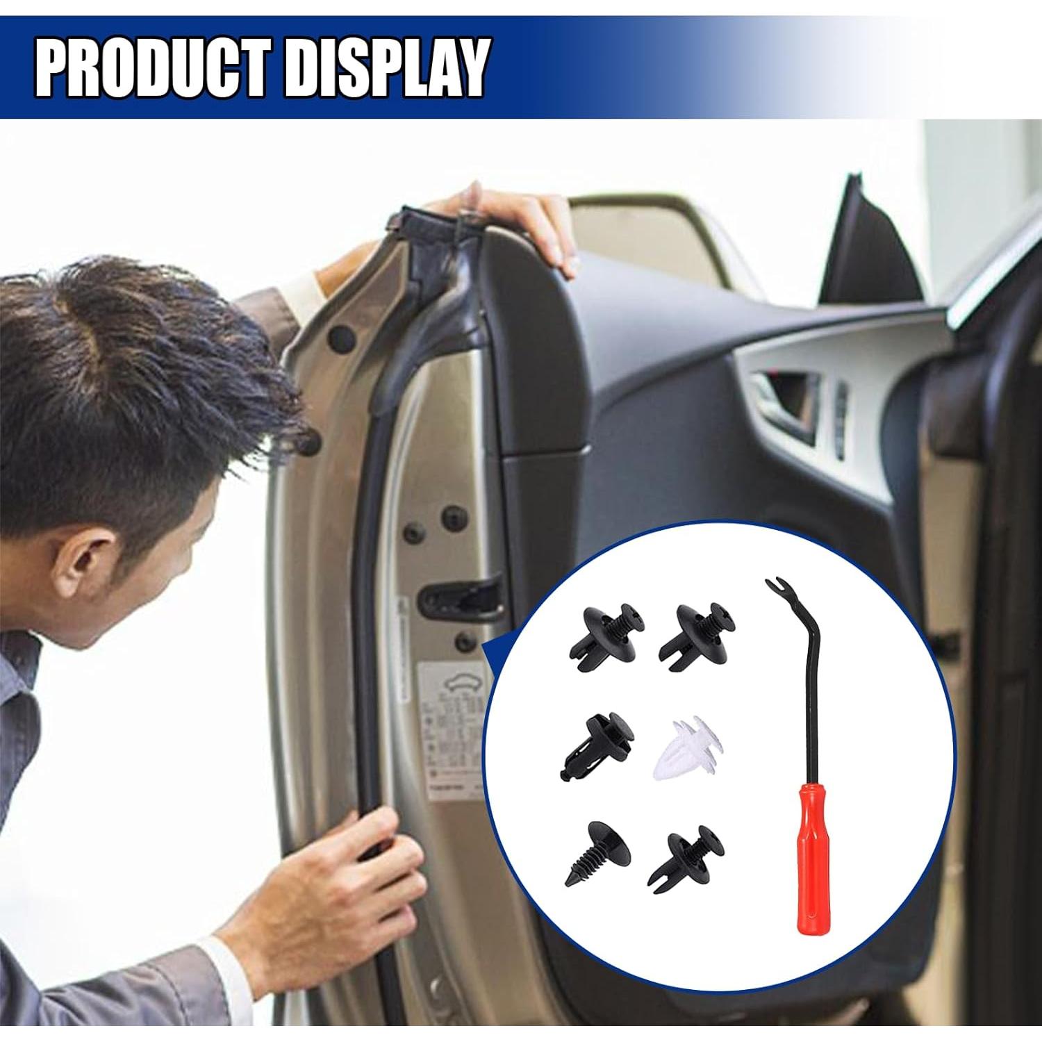 100 Clips de Retención para Parachoques GAOLAOSY con Herramienta