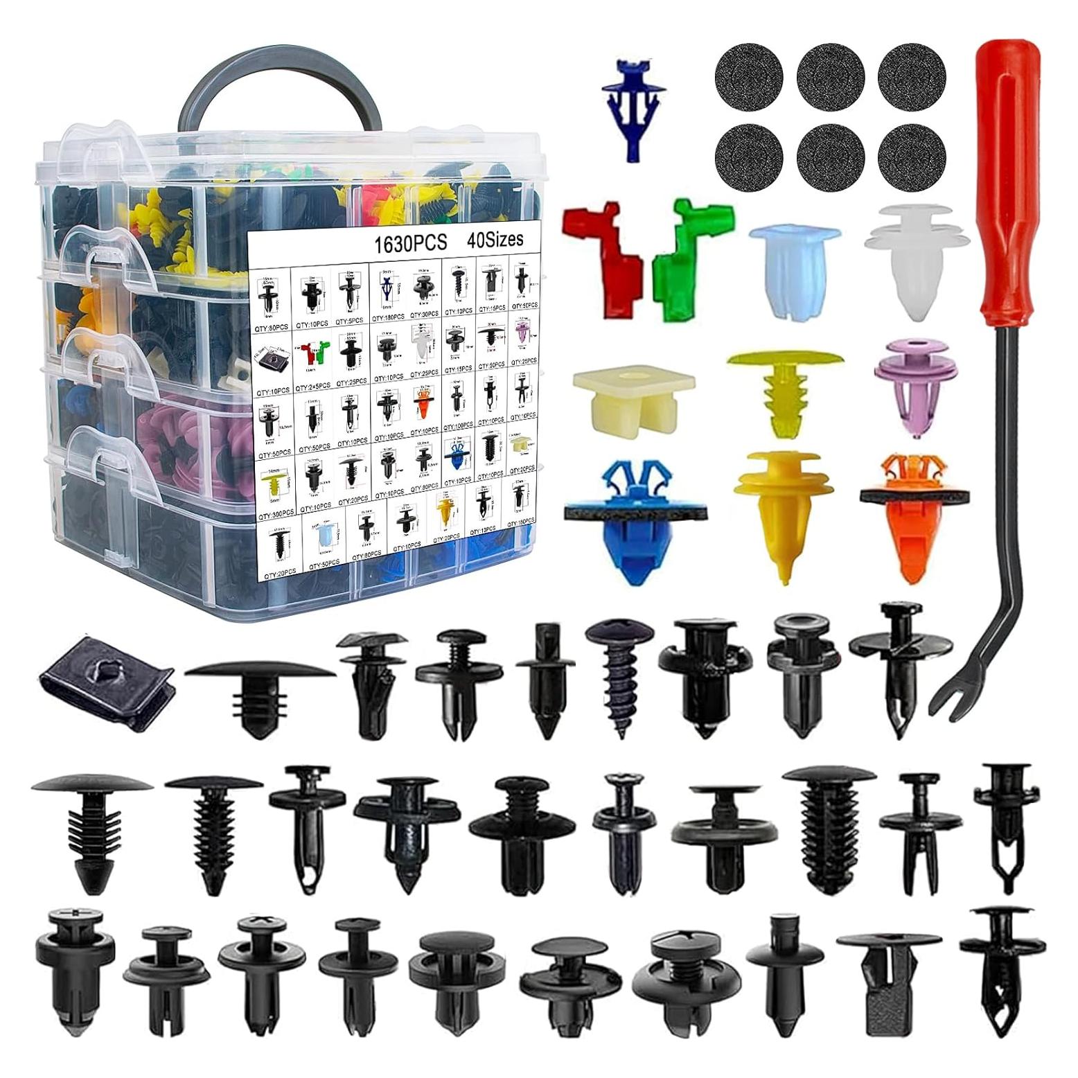 Kit de Clips de Panel de Puerta Griine 1931 Pcs 40 Tamaños