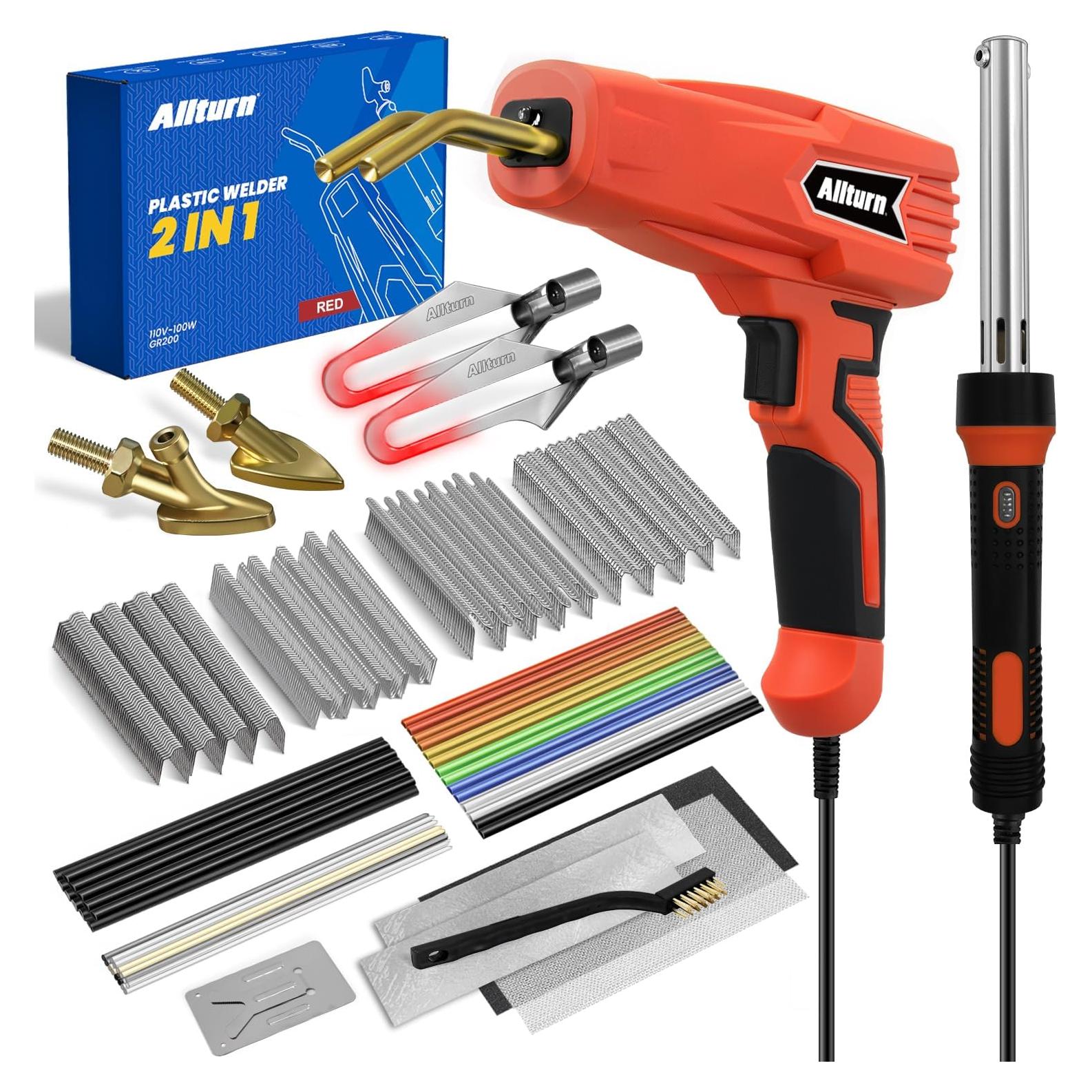 Kit de Soldador de Plástico Allturn GR100 3 en 1 Rojo