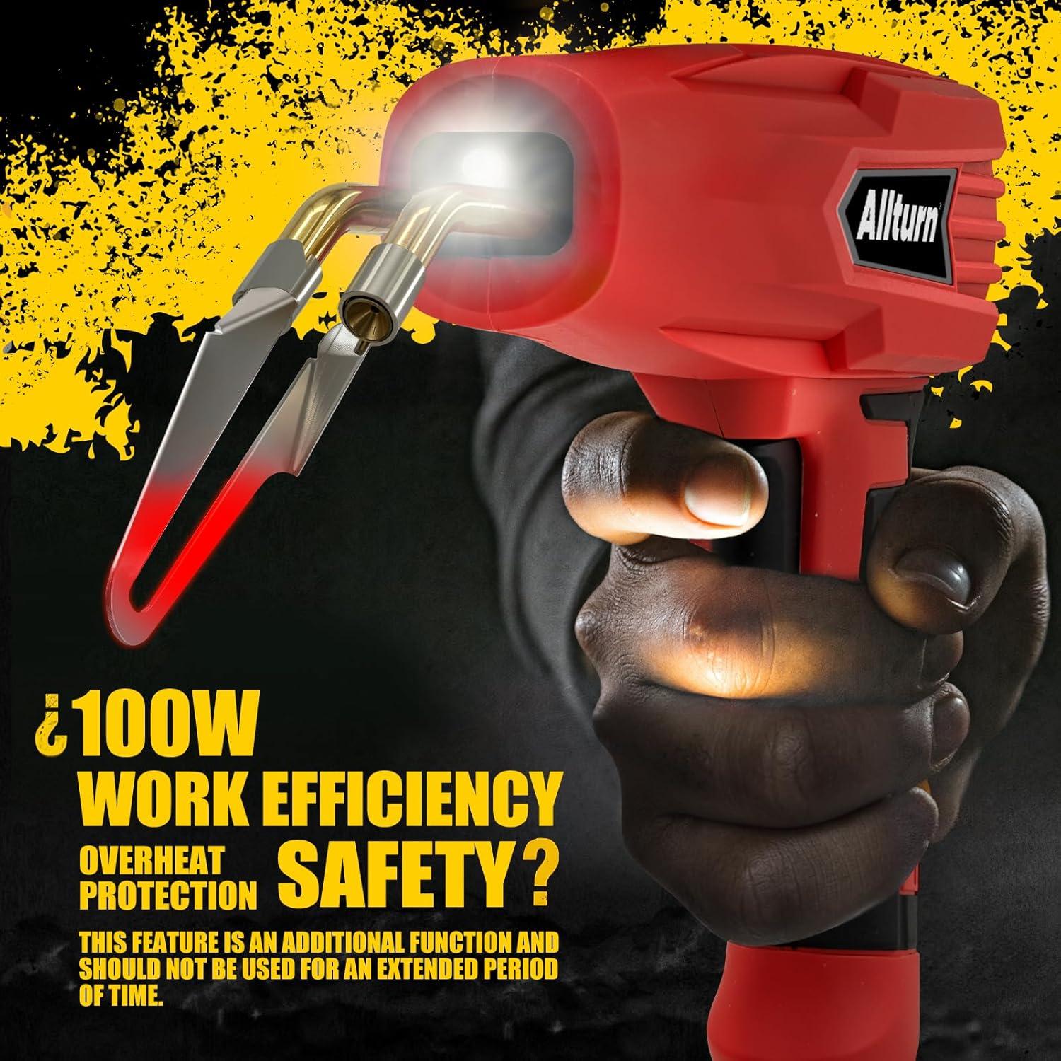 Kit de Soldador de Plástico Allturn GR100 3 en 1 Rojo