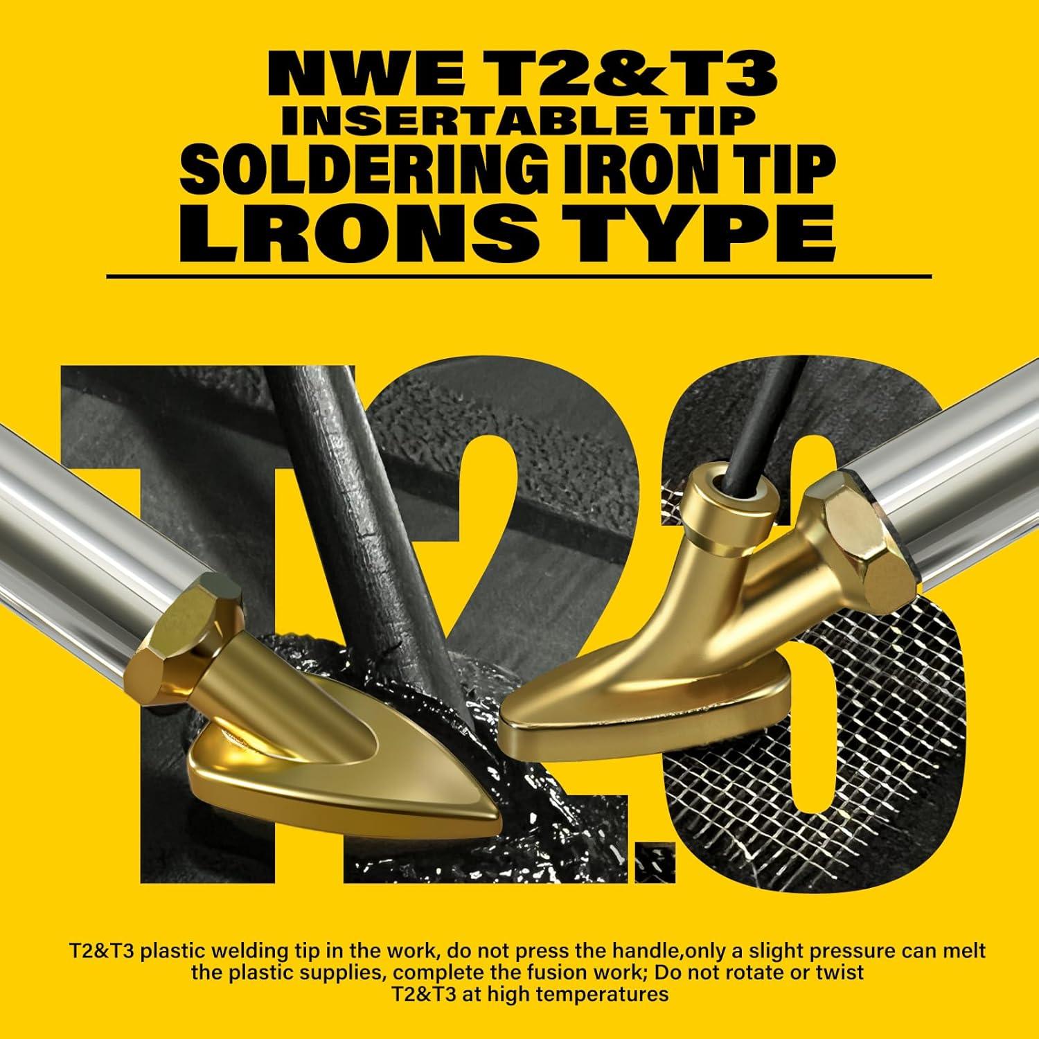 Kit de Soldador de Plástico Allturn GR100 3 en 1 Rojo