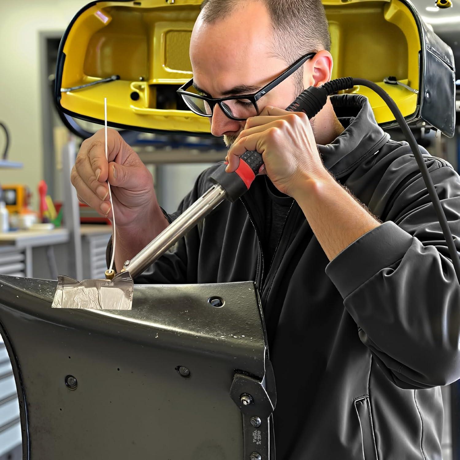 Kit de Soldador de Plástico Allturn GR100 3 en 1 Rojo