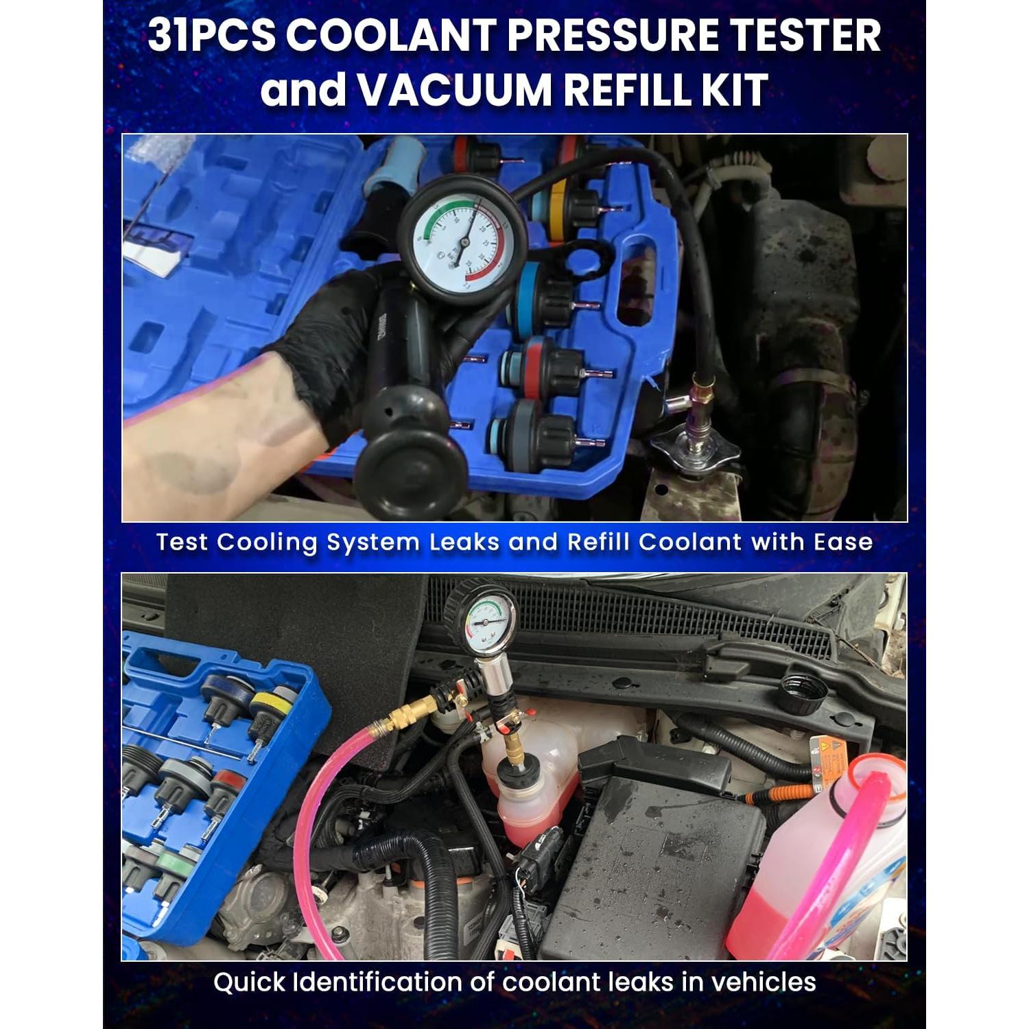 Kit de Prueba de Presión de Refrigerante SIXIWANZI 31 Piezas