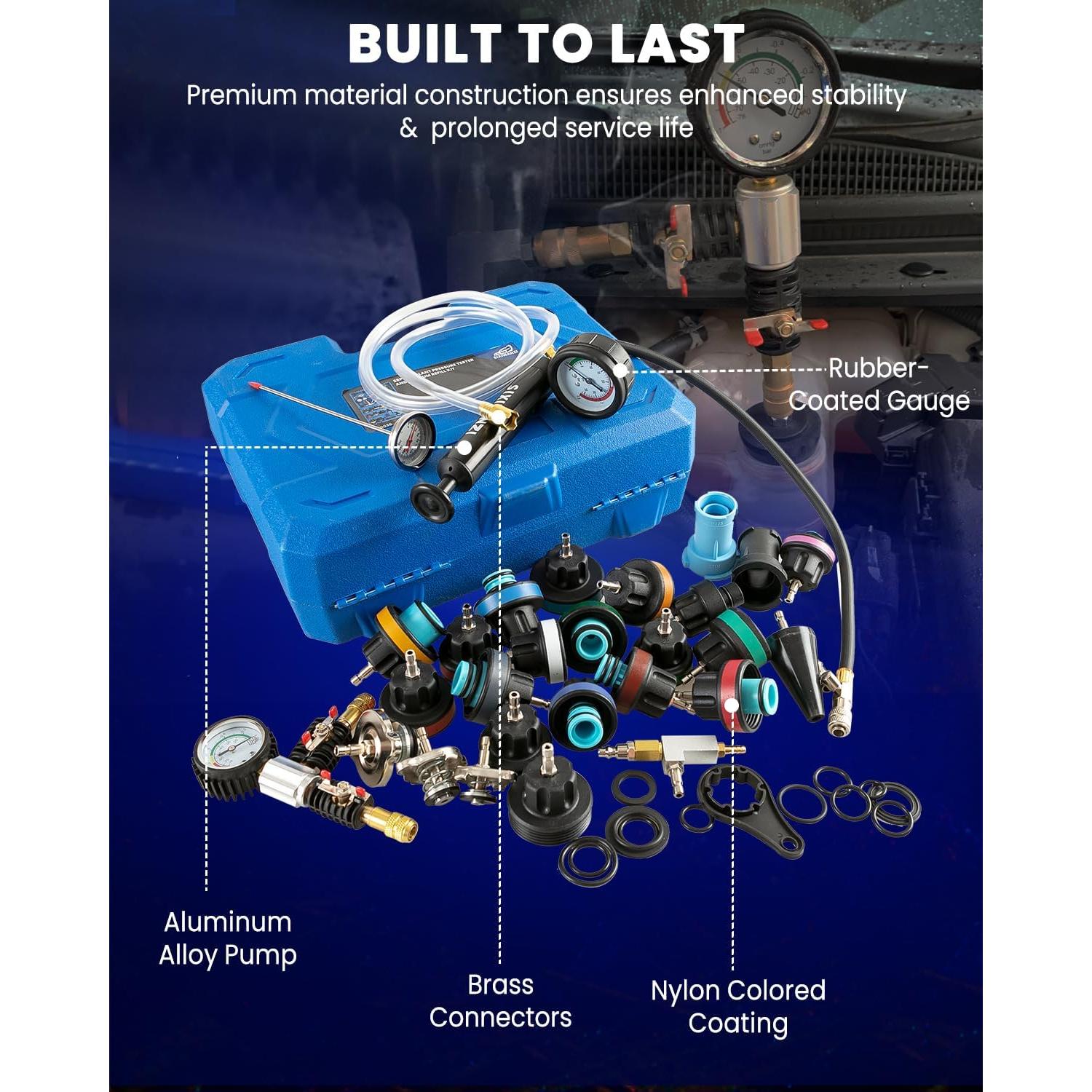 Kit de Prueba de Presión de Refrigerante SIXIWANZI 31 Piezas