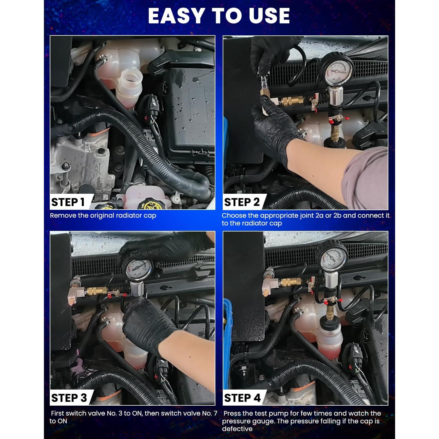 Kit de Prueba de Presión de Refrigerante SIXIWANZI 31 Piezas