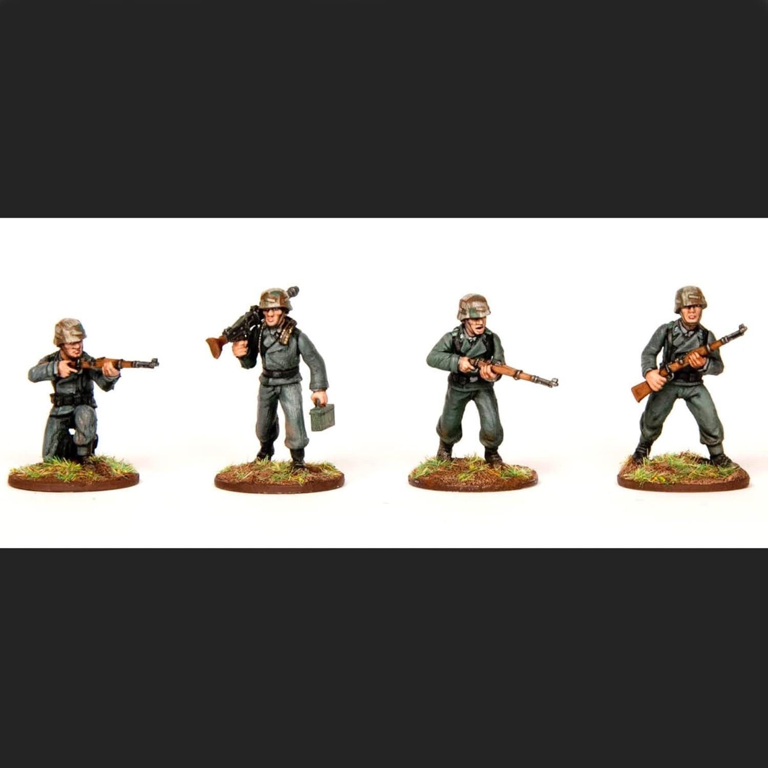 Wargames Atlantic Panzer Lehr 30 Figuras 28 mm Plástico Duro