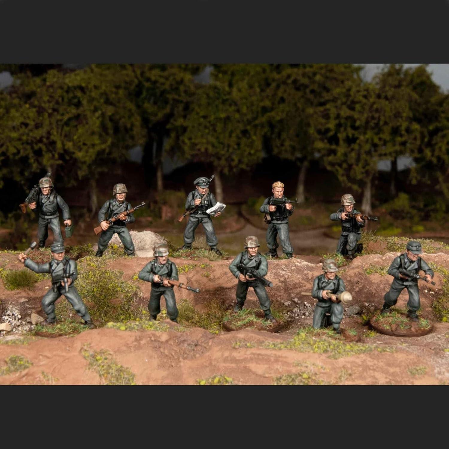 Wargames Atlantic Panzer Lehr 30 Figuras 28 mm Plástico Duro