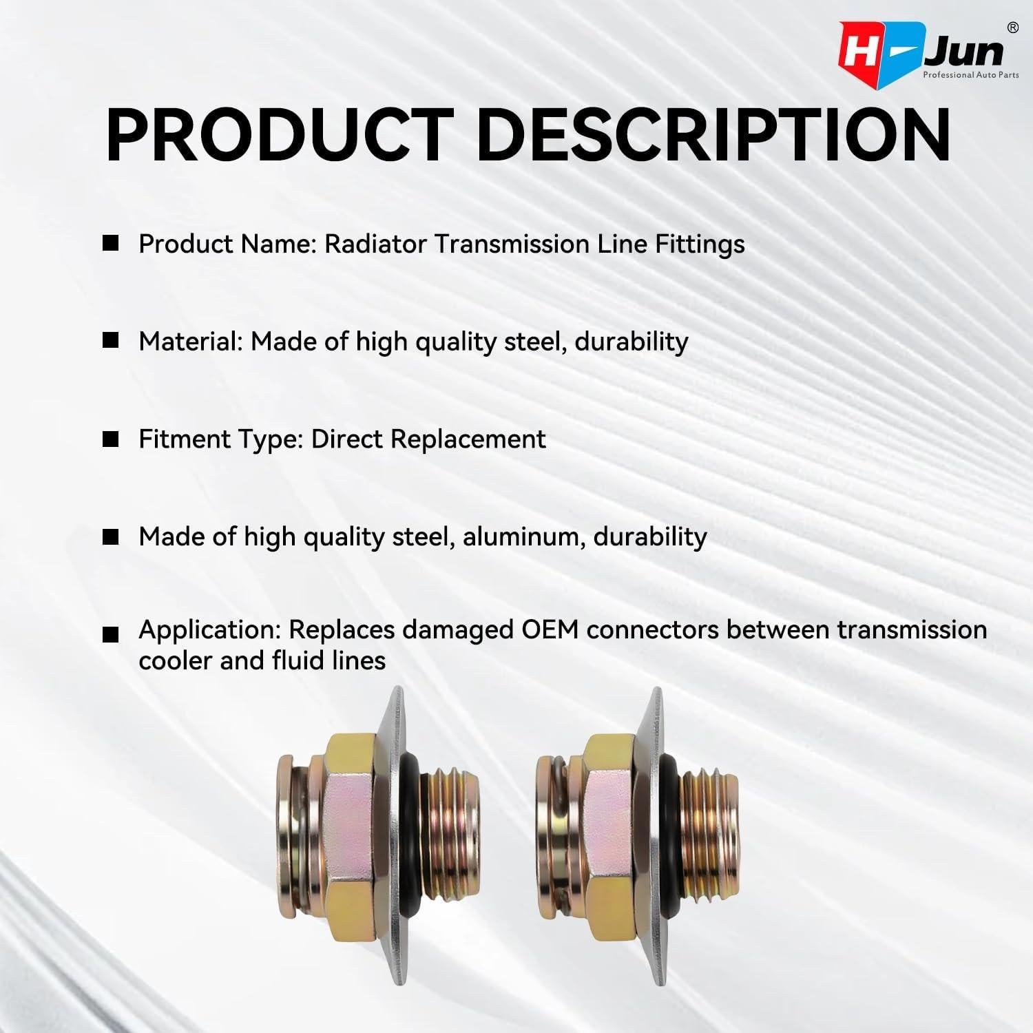 Conectores de Línea de Enfriador de Transmisión H-Jun x2