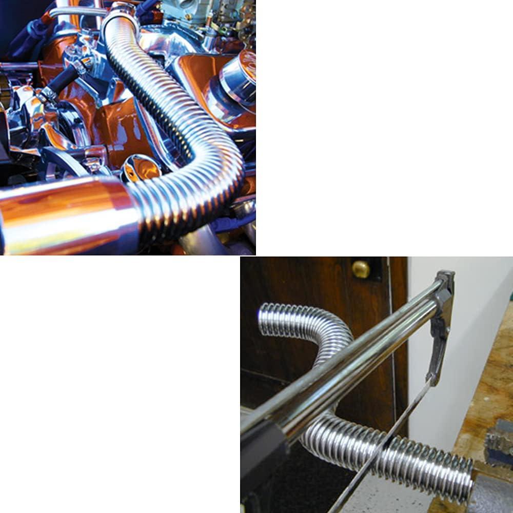 Kit de Manguera de Radiador Flexible WENJTP 121.92 cm Acero Inoxidable
