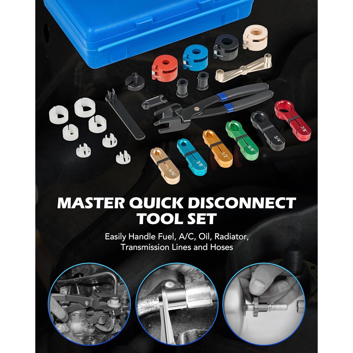 Juego de Herramientas de Desconexión Rápida Orion Motor Tech 35 Piezas