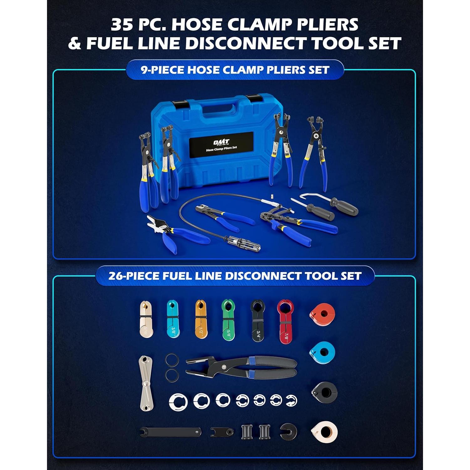 Juego de Herramientas de Desconexión Rápida Orion Motor Tech 35 Piezas