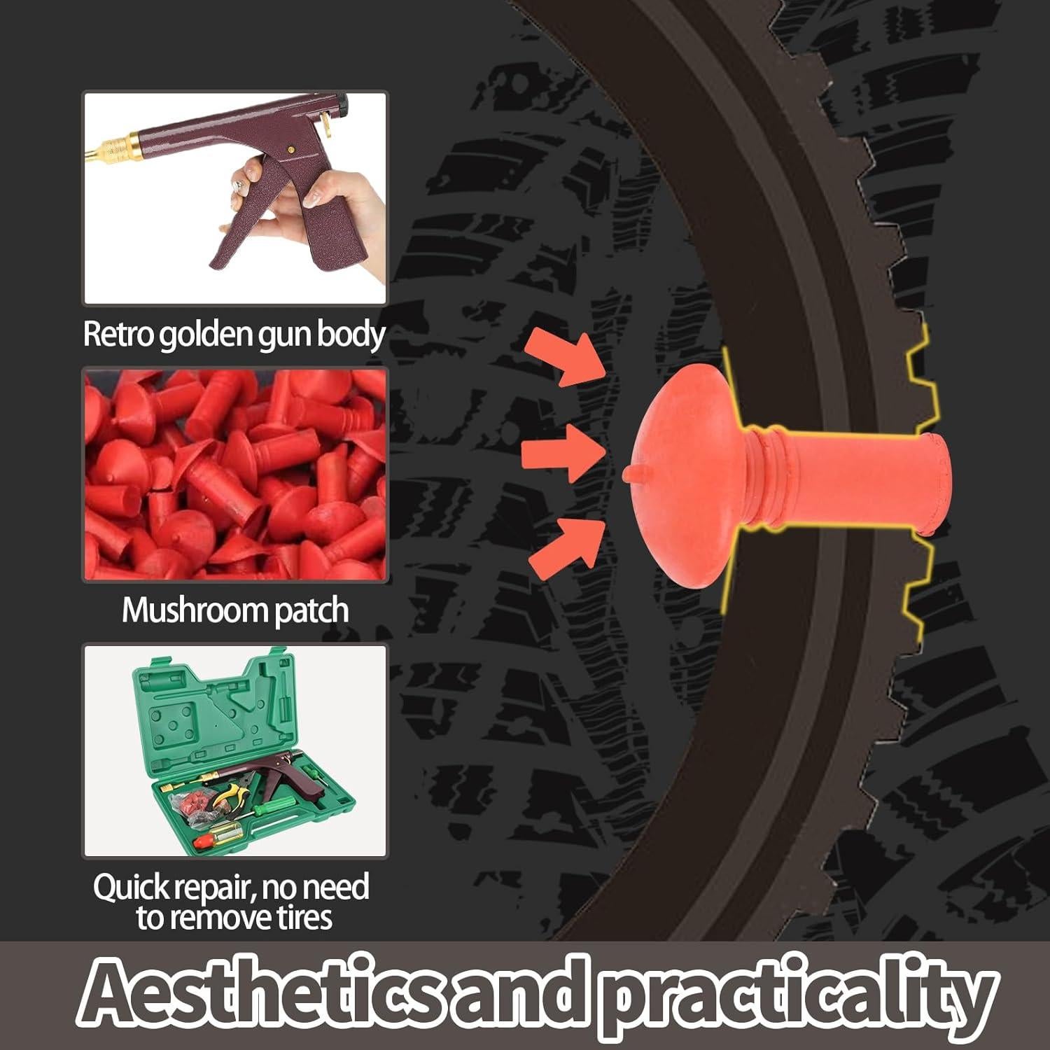 Kit de Reparación Neumáticos Tubeless Finafedom con Tapones