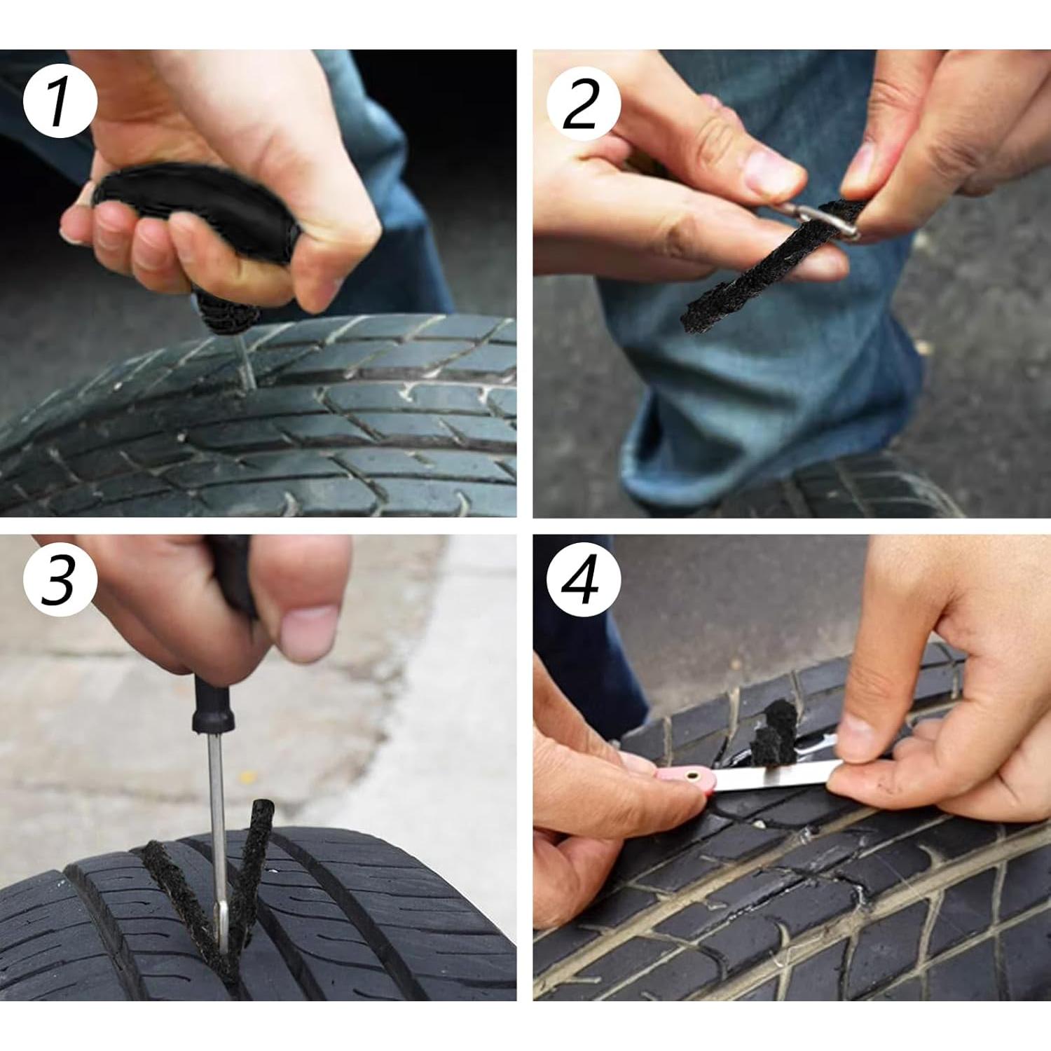 150 Cuerdas de Reparación de Neumáticos Acshio 10.16 cm