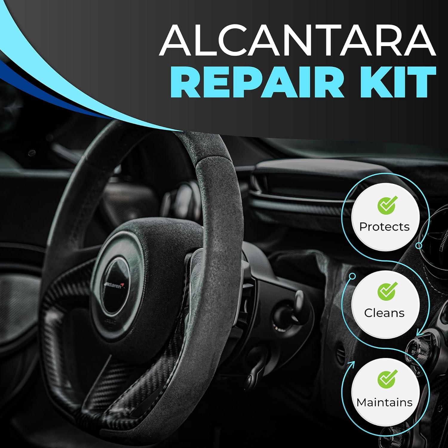 Kit de Limpieza Alcantara Gold Label - 5 Piezas para Autos