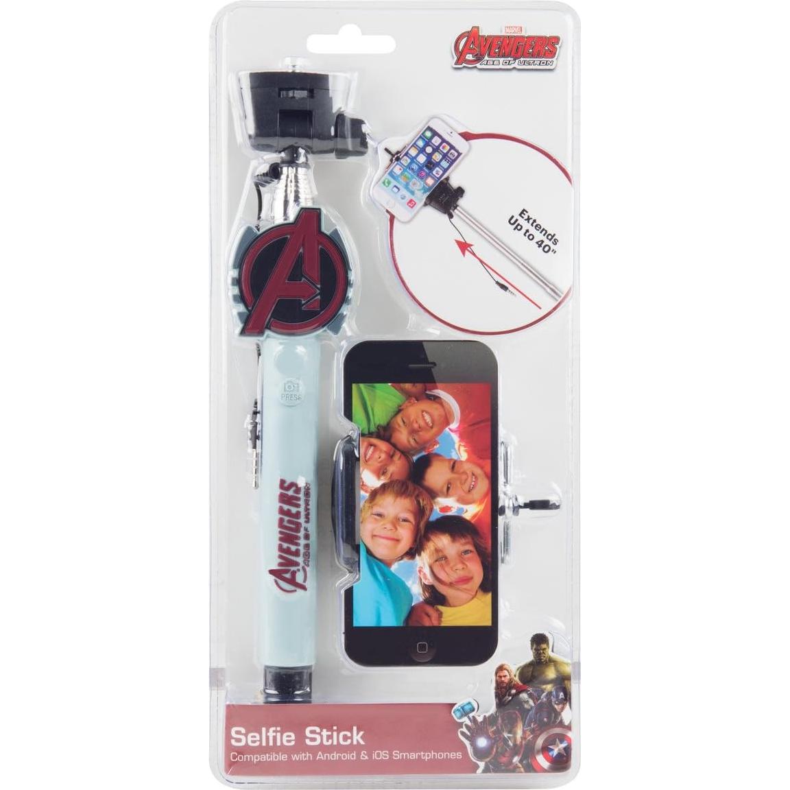 Palo de Selfie Sakar Avengers TR-46543 con Disparador Cableado