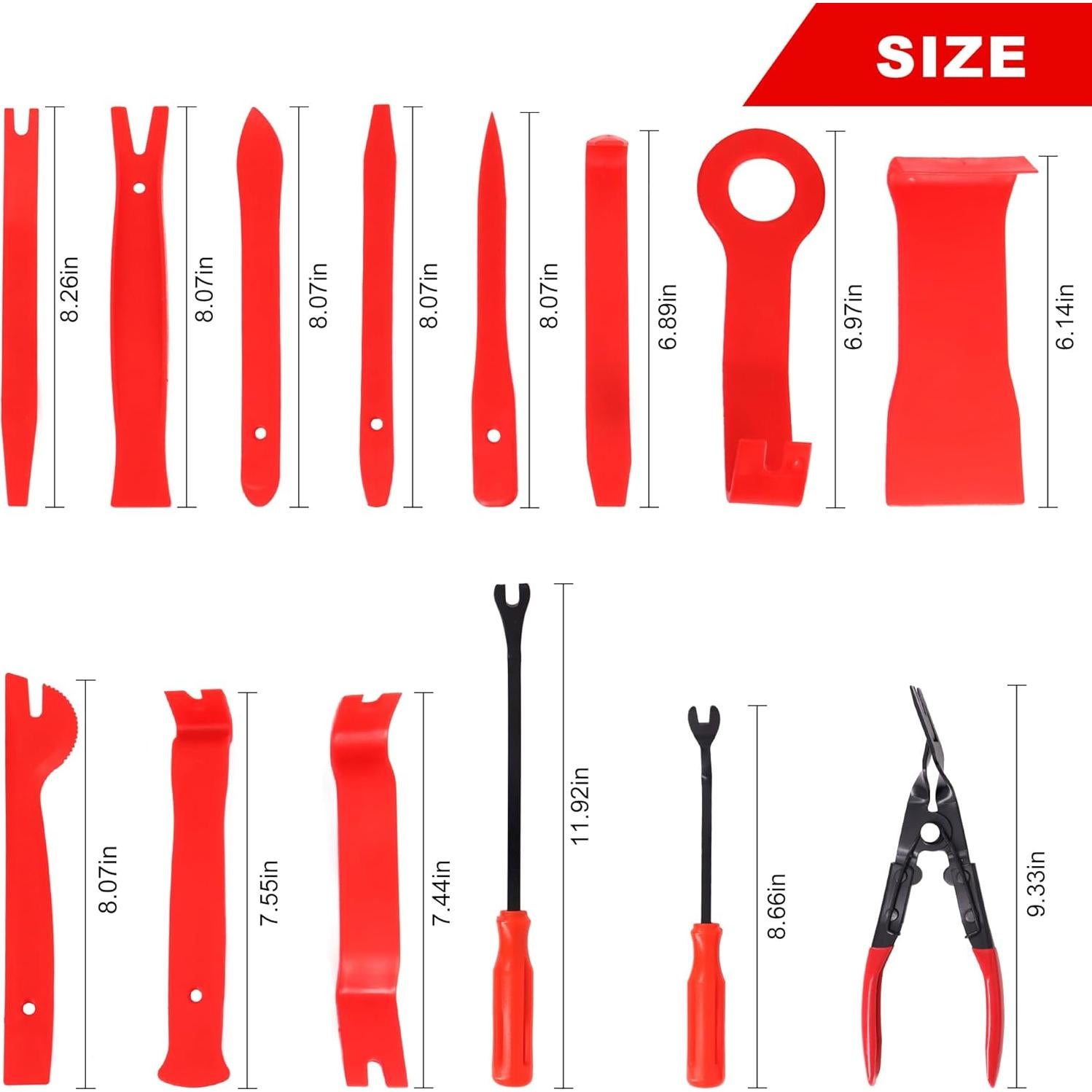 Juego de herramientas de extracción de molduras CZJCMECH 19 piezas