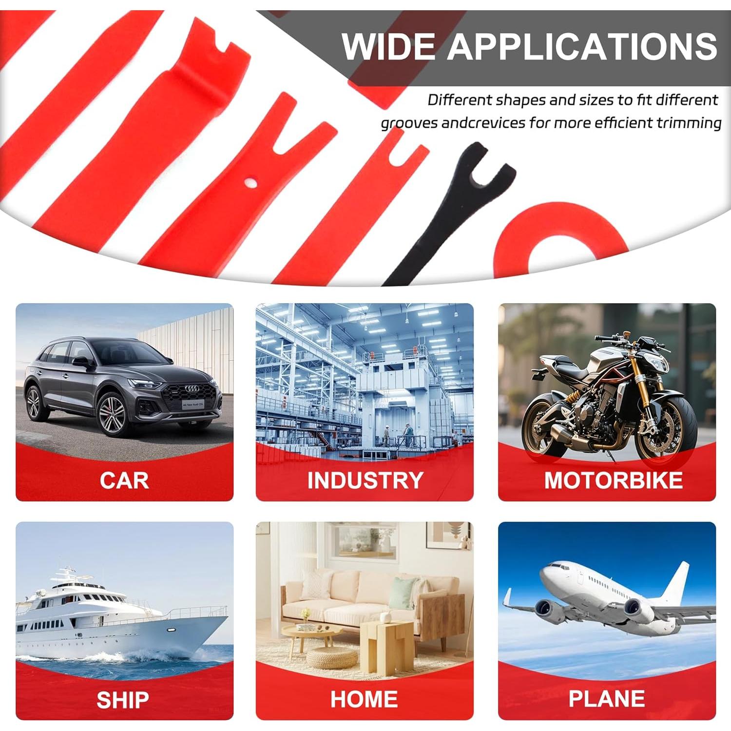 Juego de herramientas de extracción de molduras CZJCMECH 19 piezas