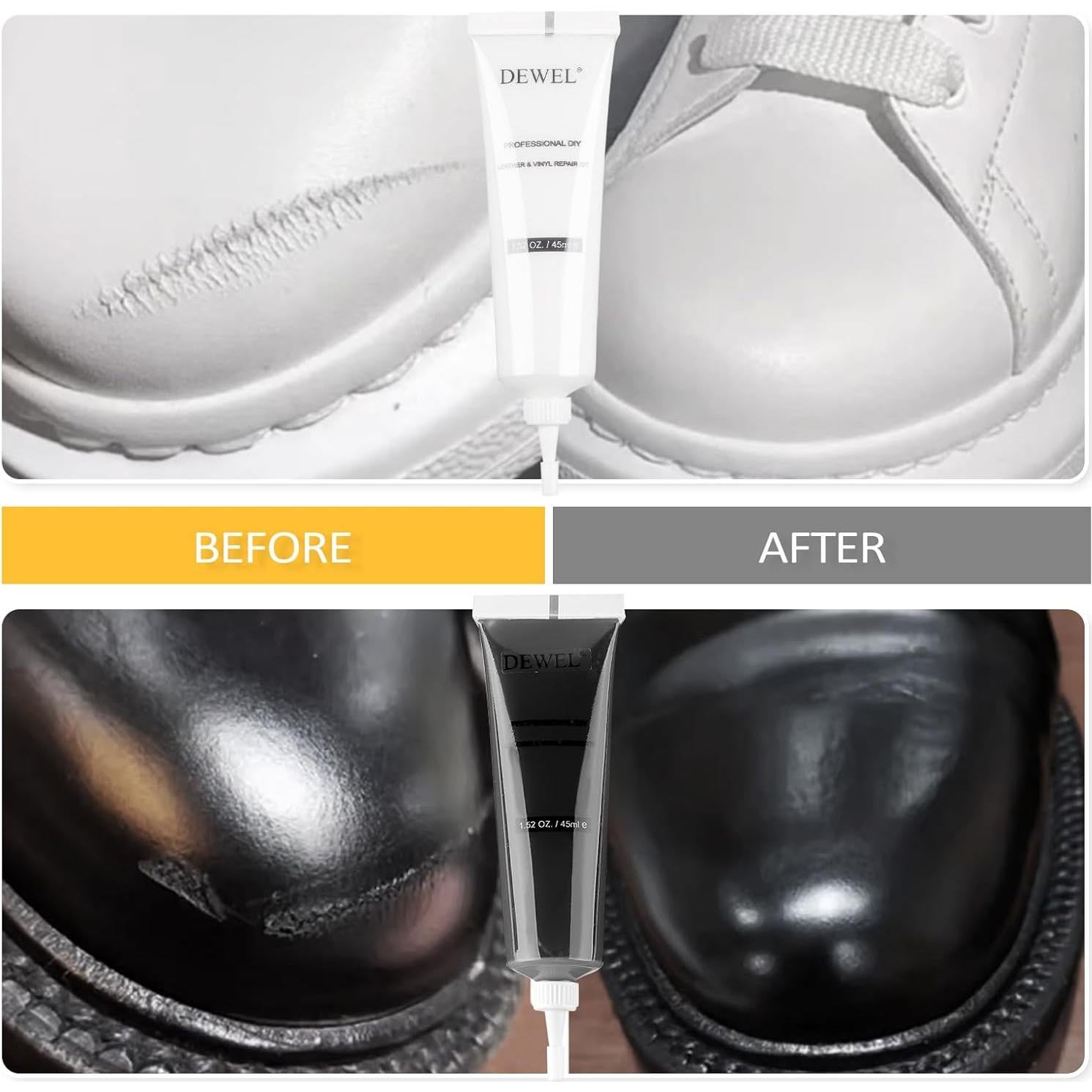 Kit de Reparación de Cuero DEWEL 4 Colores para Sofás y Autos