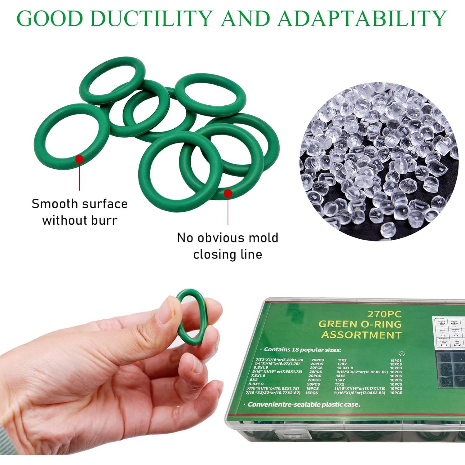 Kit de O-Ring 270 PCS Yourkar para Aire Acondicionado Autos