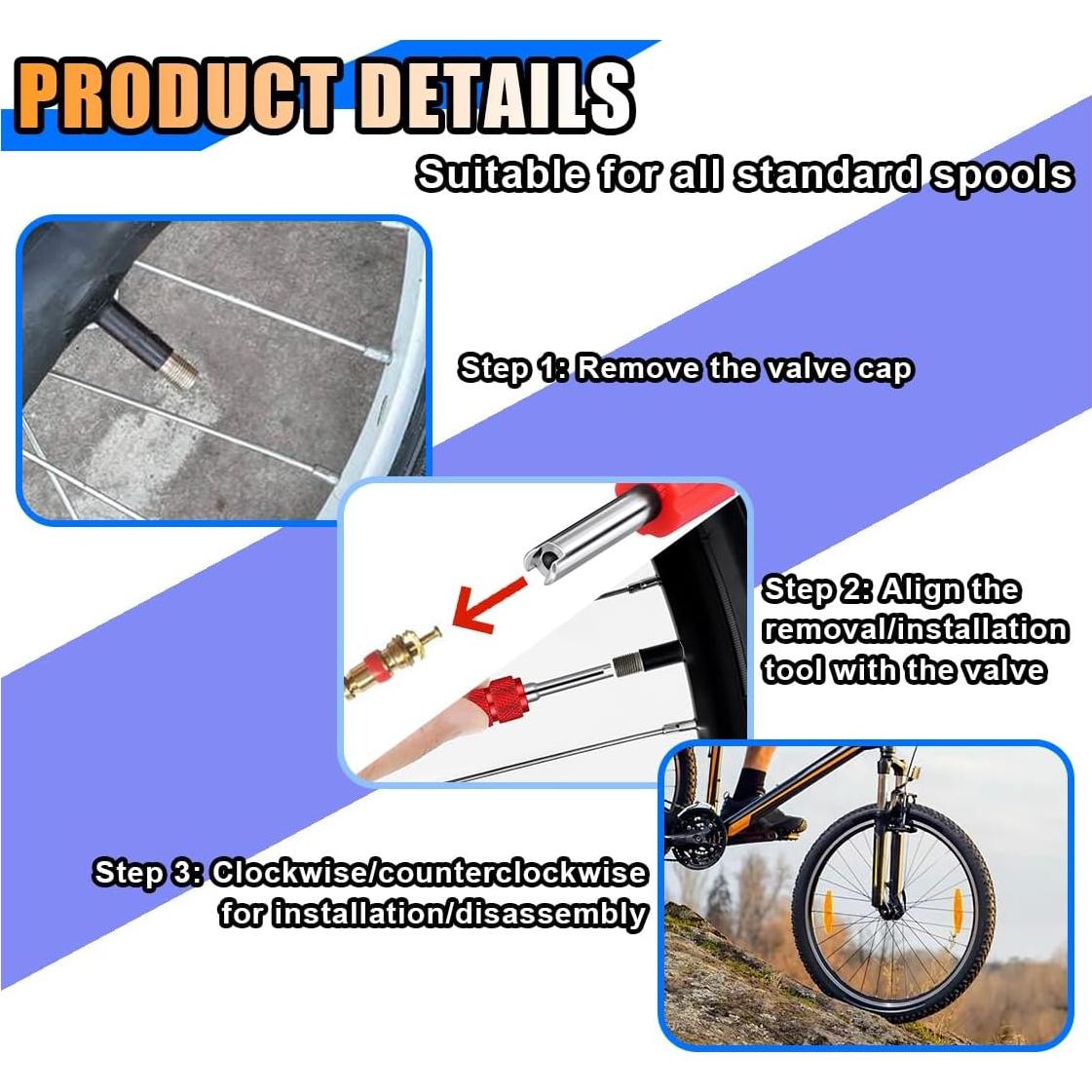 Kit de Herramientas de Extracción de Núcleo de Válvula SMILFUY